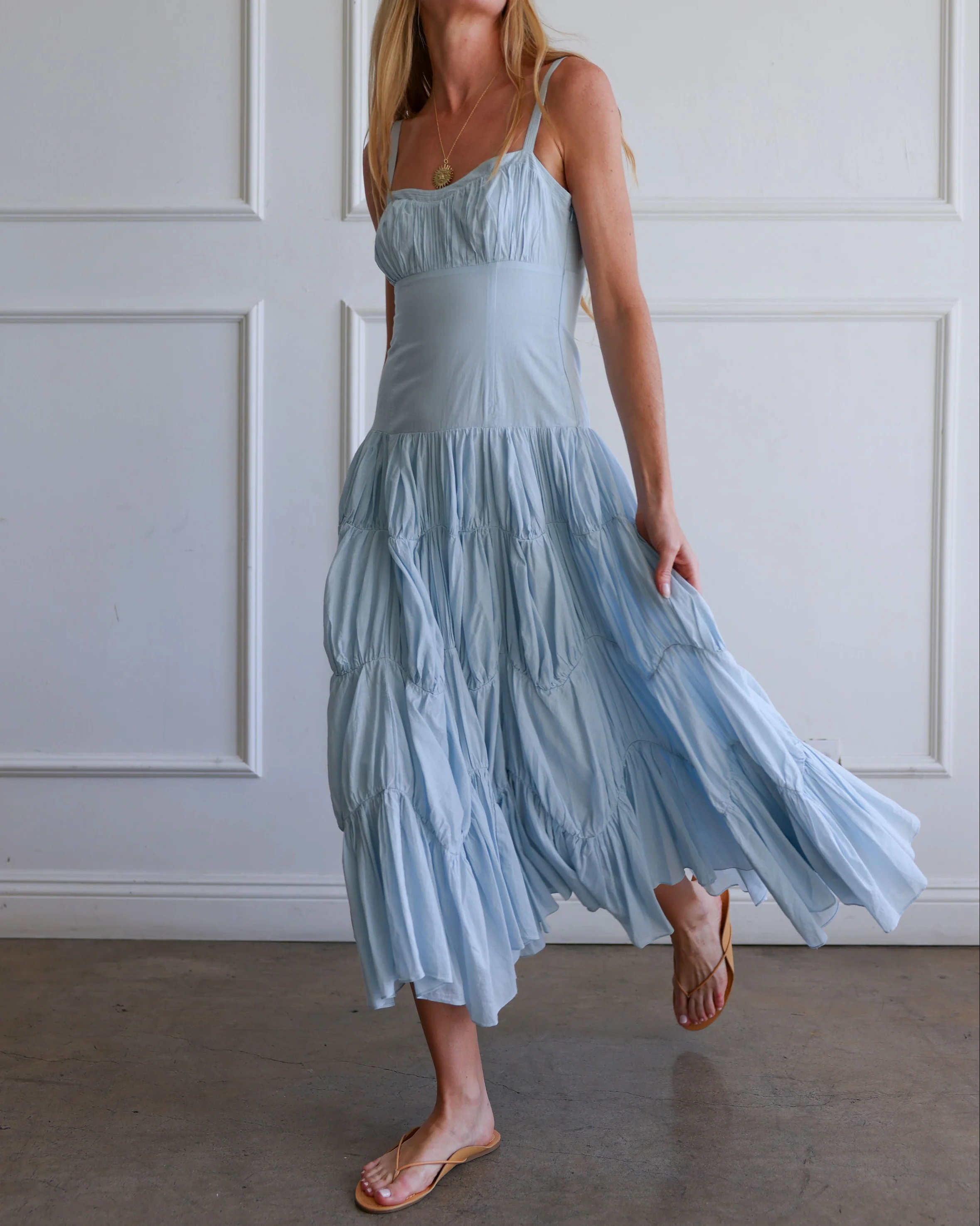 Emmaline SL Midi Dress | Adriatic - Image 2