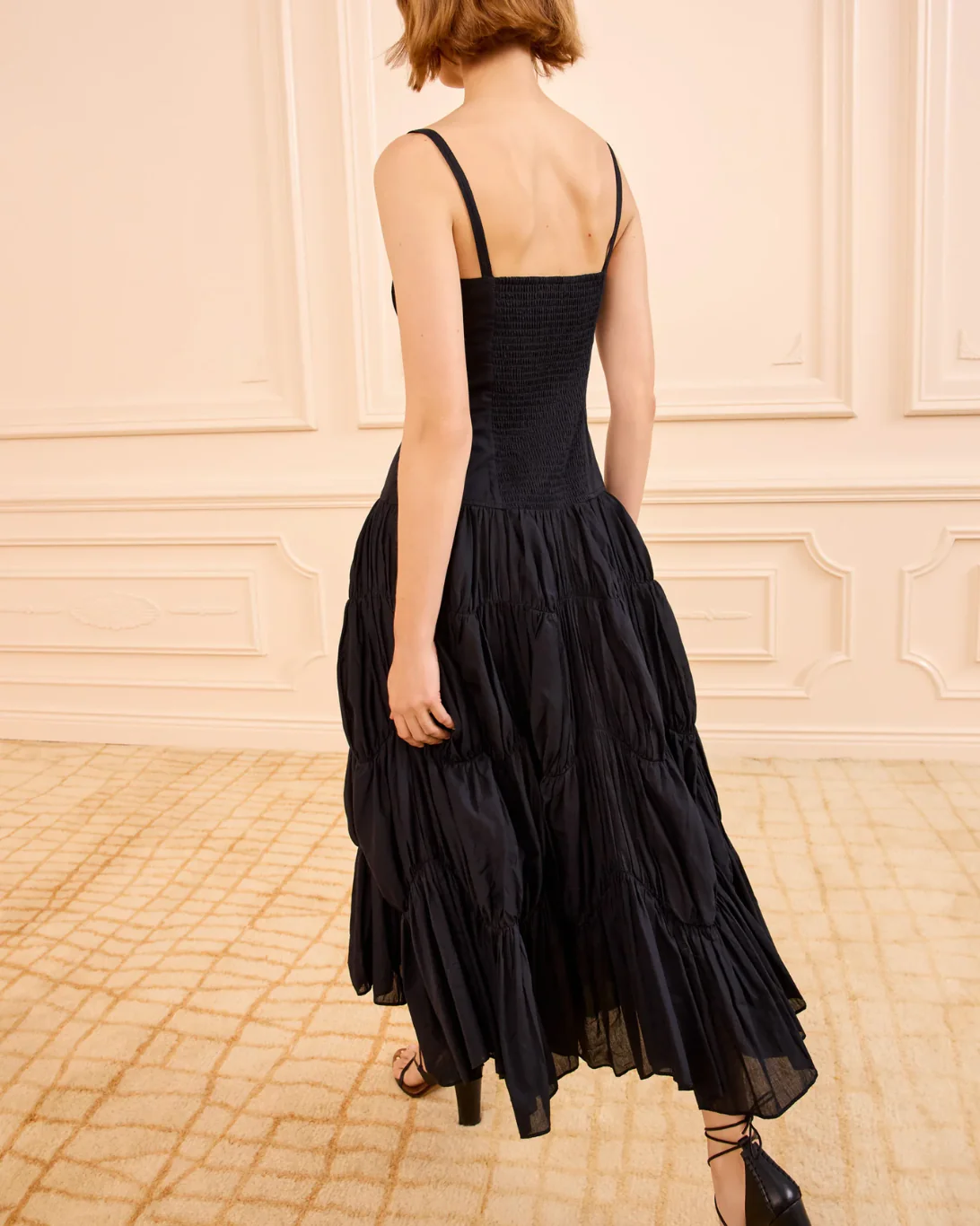 Emmalina SL Midi Dress | Noir - Image 4