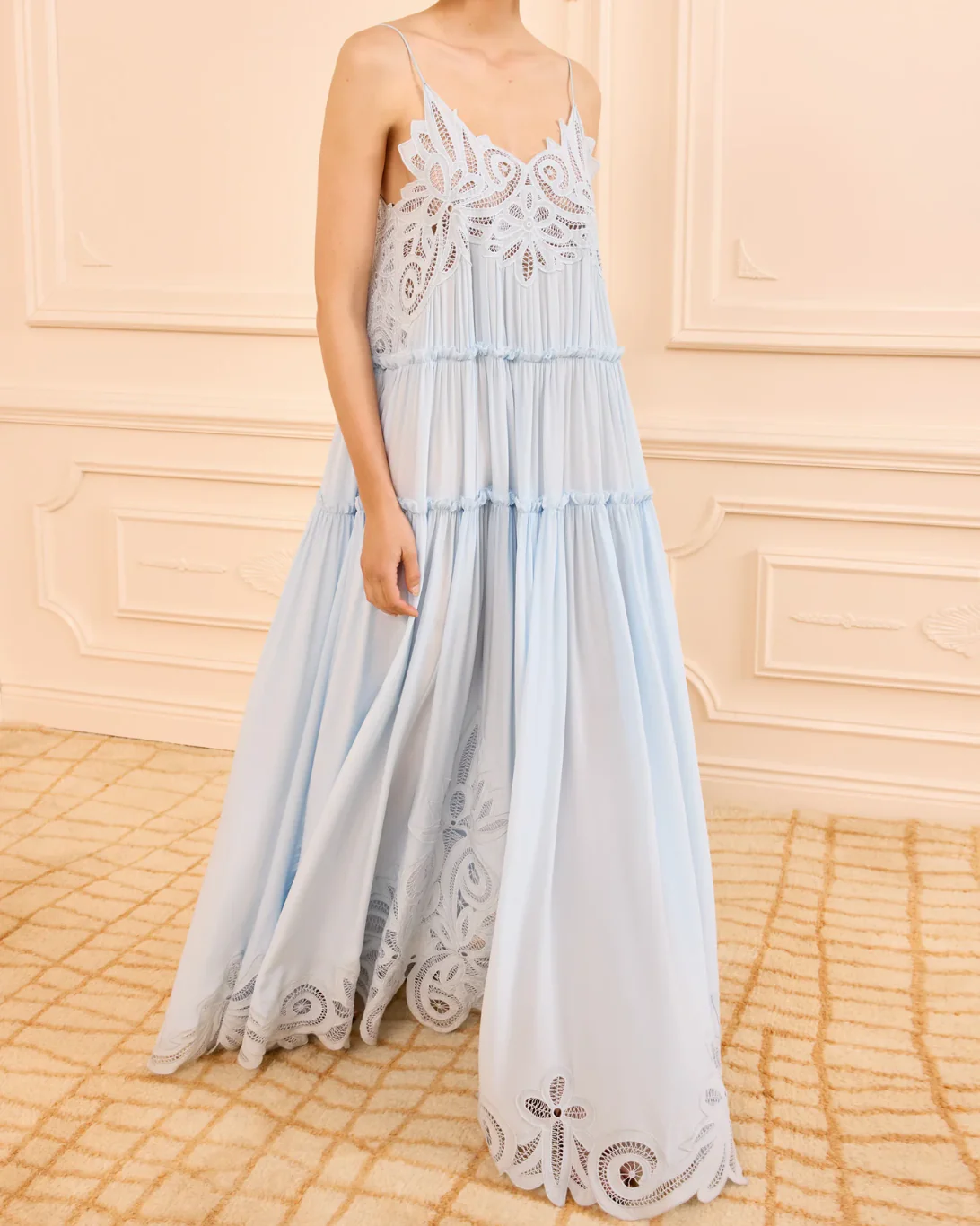 Filippa Lace Applique Gown | Adriatic