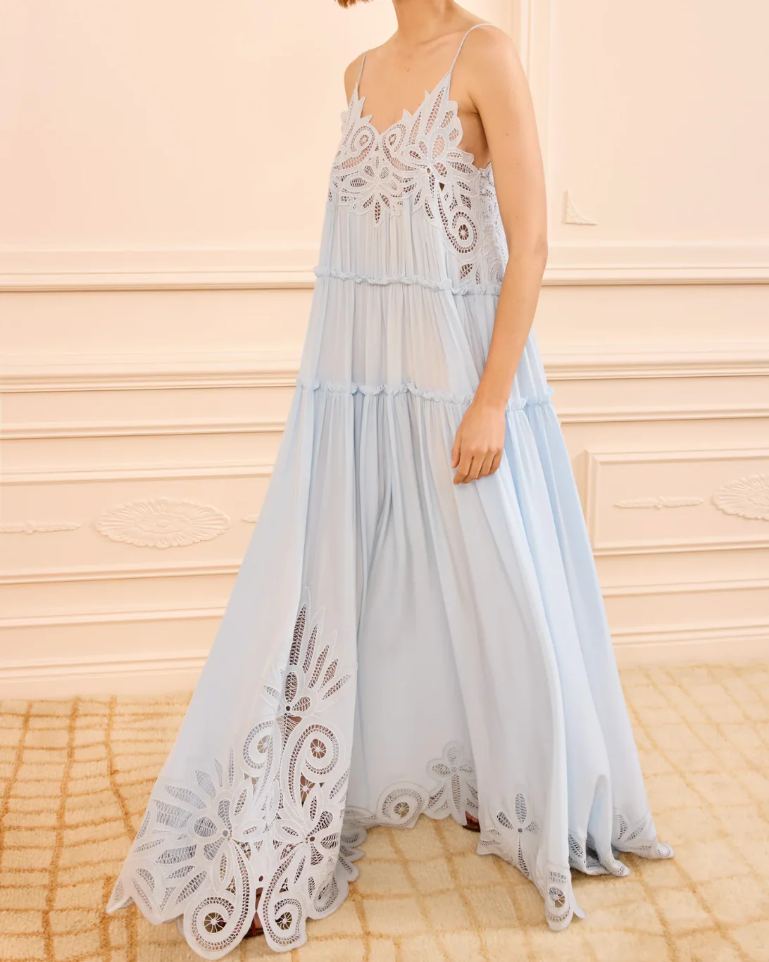 Filippa Lace Applique Gown | Adriatic - Image 4