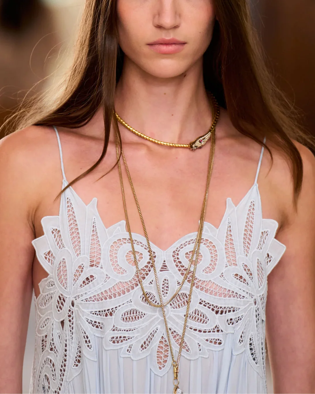 Filippa Lace Applique Gown | Adriatic - Image 6