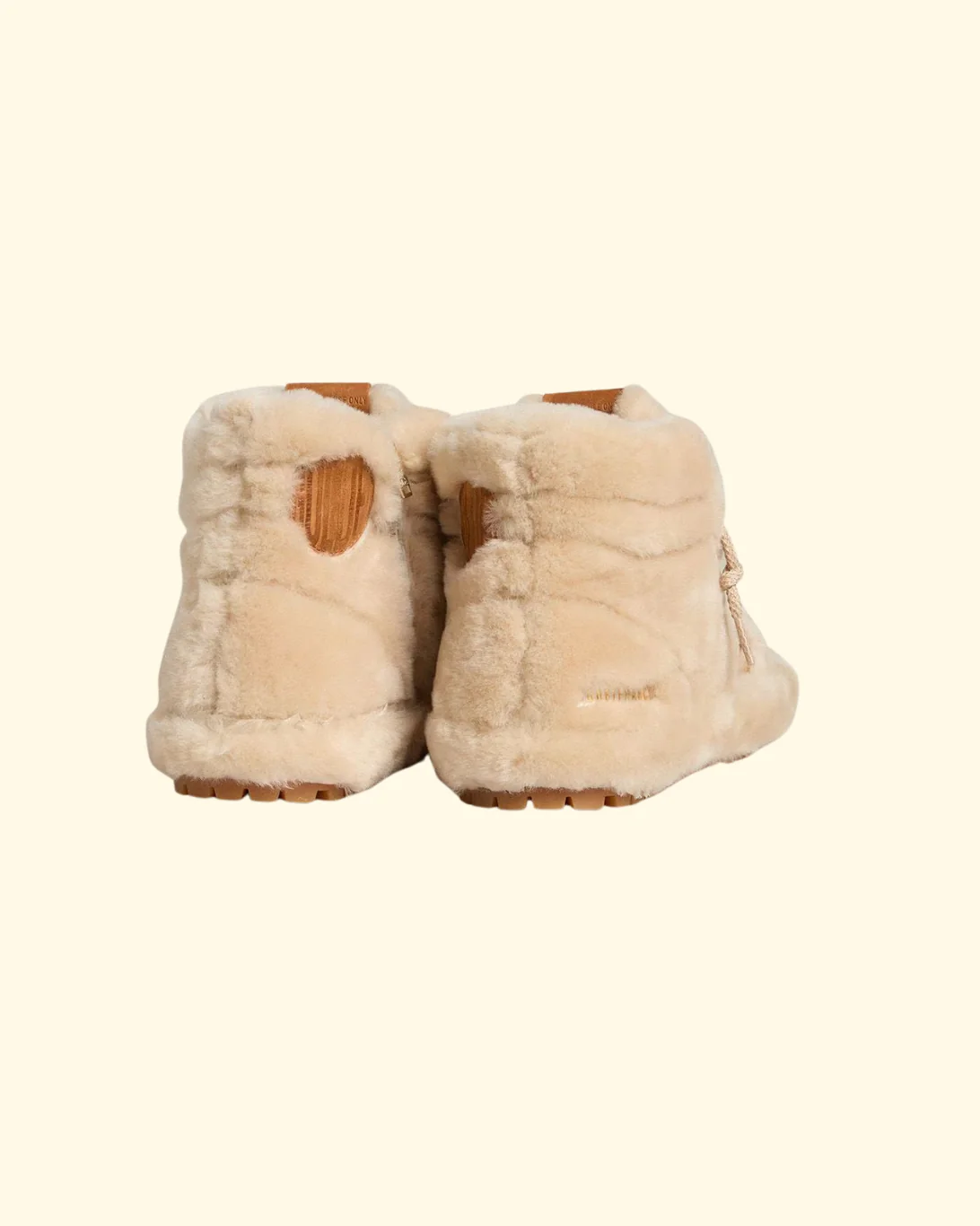 Francy Shearling Upper And Lining Leather Star | Beige/Brown - Image 4