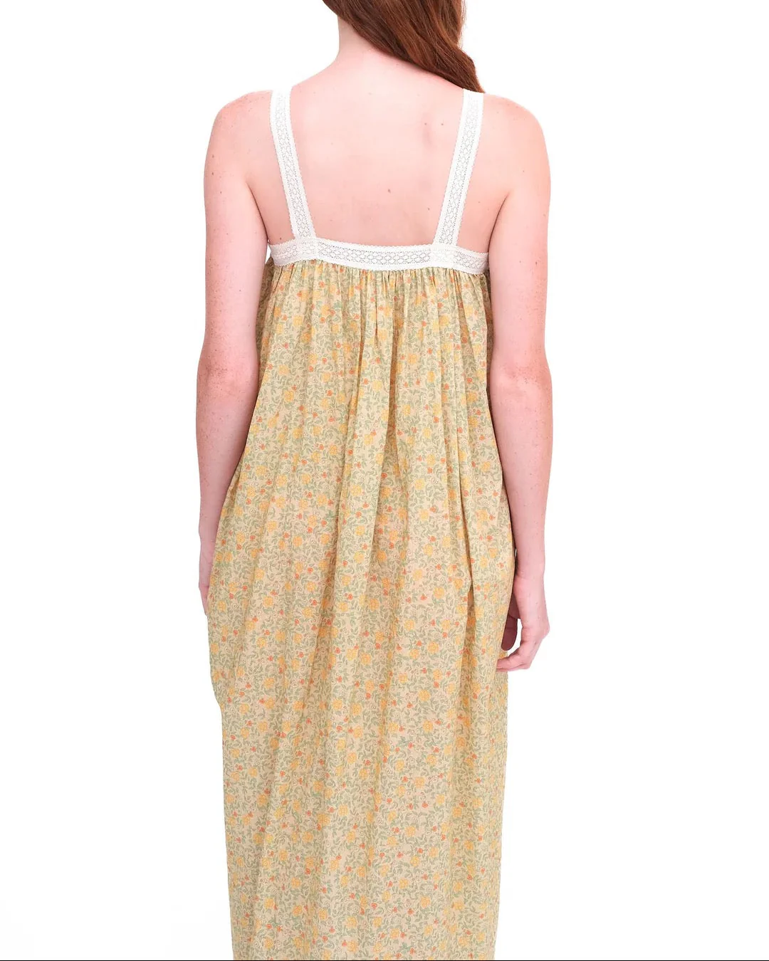 Gathered Slip With Cotton Lace | Iona - Image 4