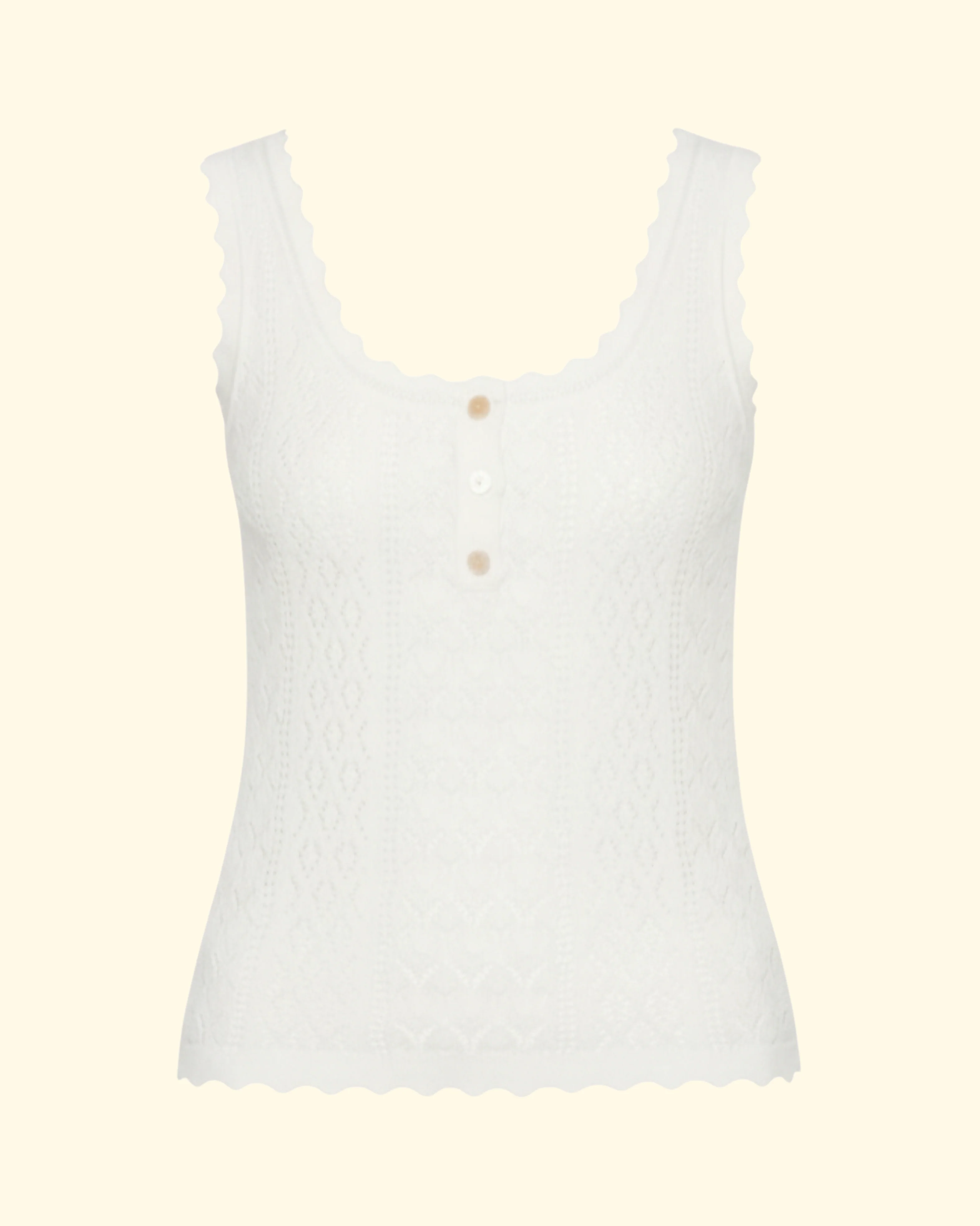 Georgia Knit Tank Top | Cream