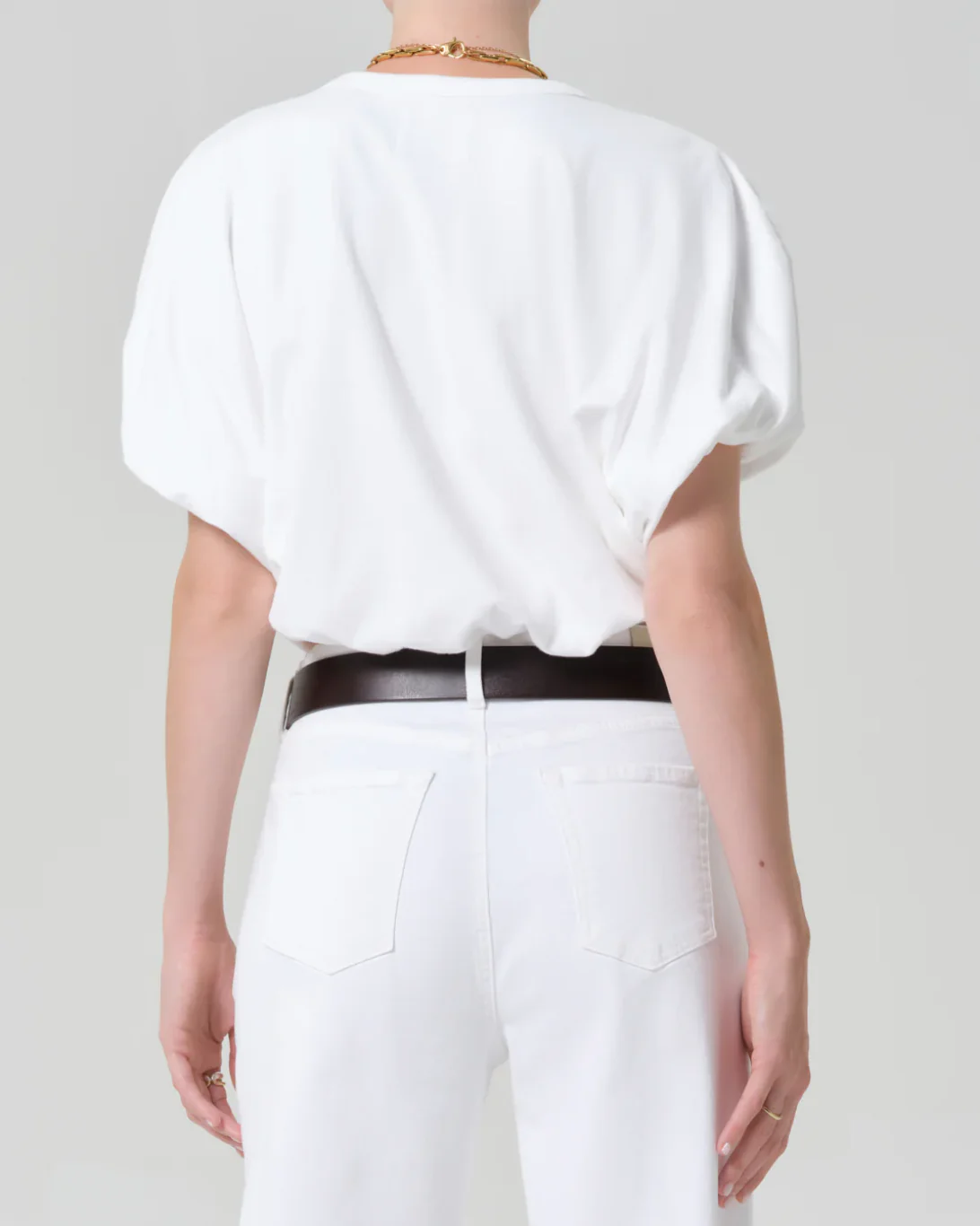 Gia Bubble Tee | Soft White - Image 3