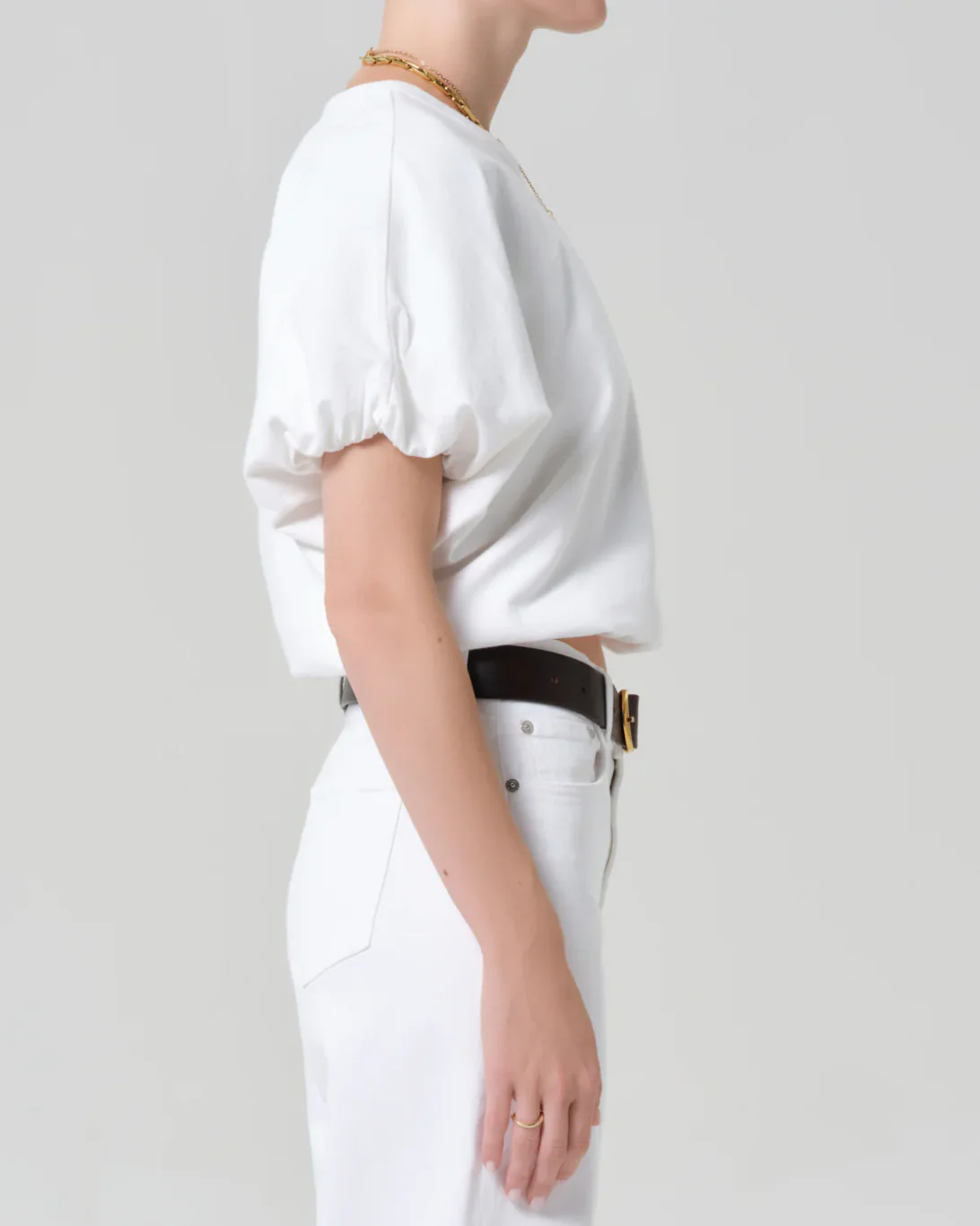 Gia Bubble Tee | Soft White - Image 5