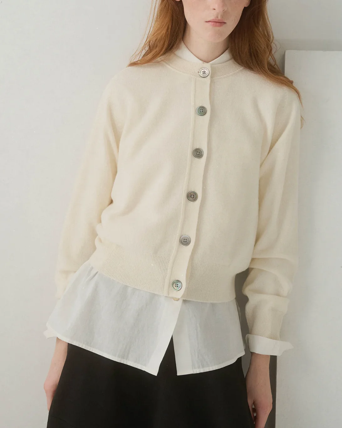 Gwen Cashmere Cardigan | Ivory - Image 2