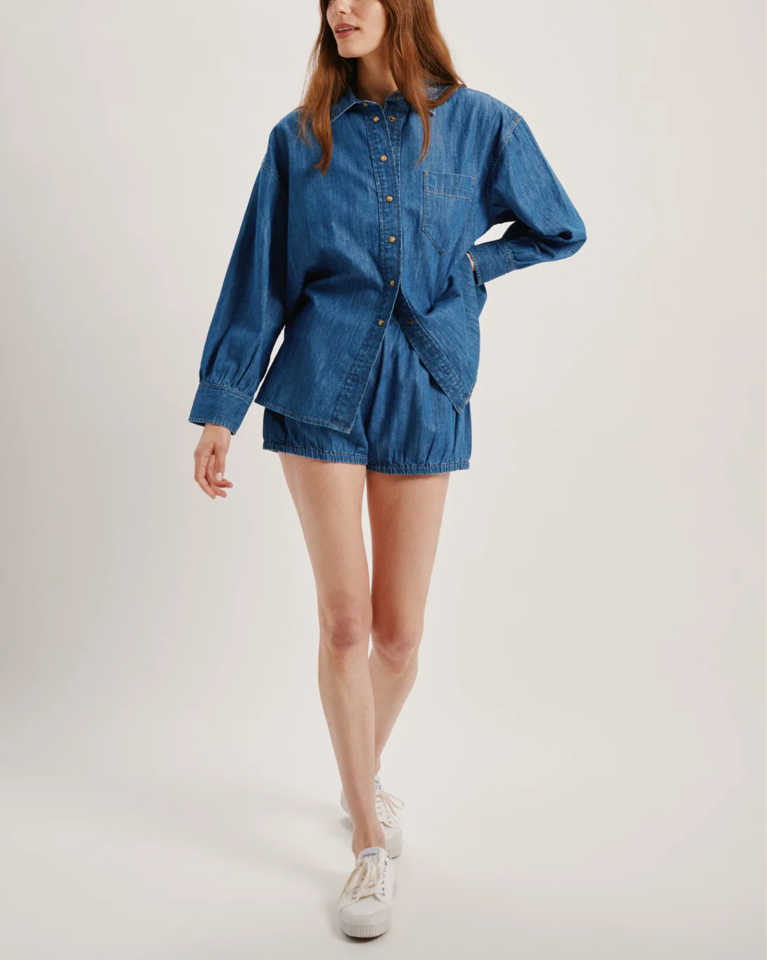 Hera Denim  Bloomers | Aegean - Image 3