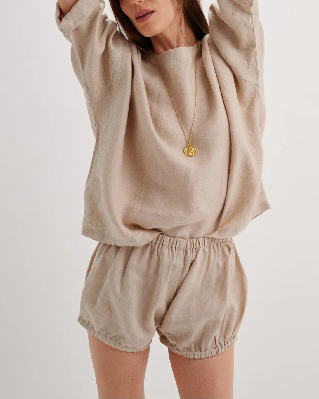 Hera Linen Bloomers | Natural - Image 4