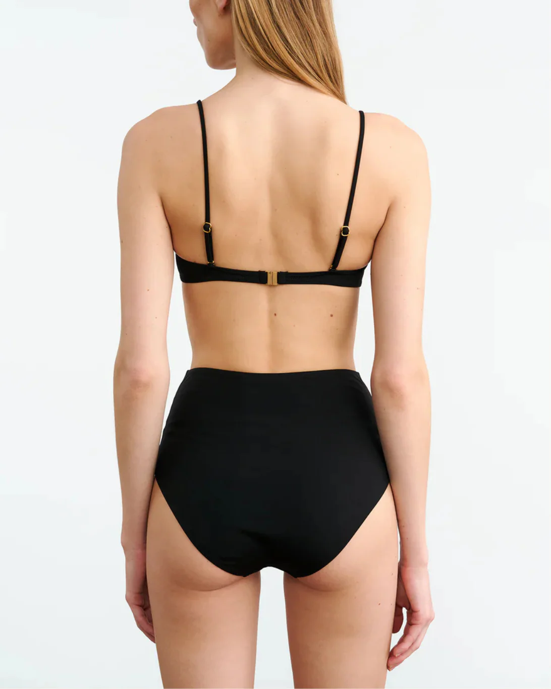 High Waisted Bikini Bottom | Black - Image 3