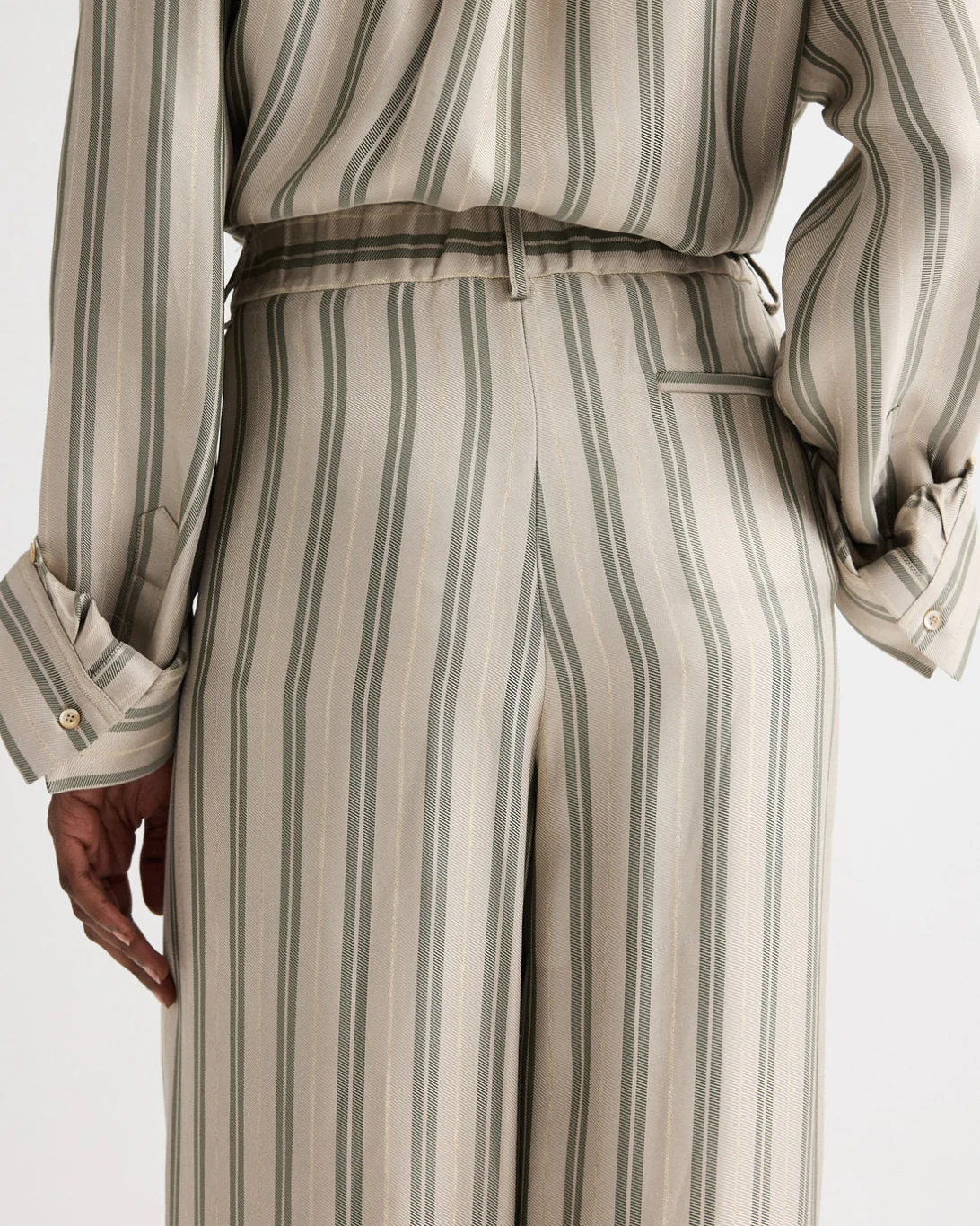 Hudson St Pant | Ivory/ Green - Image 5