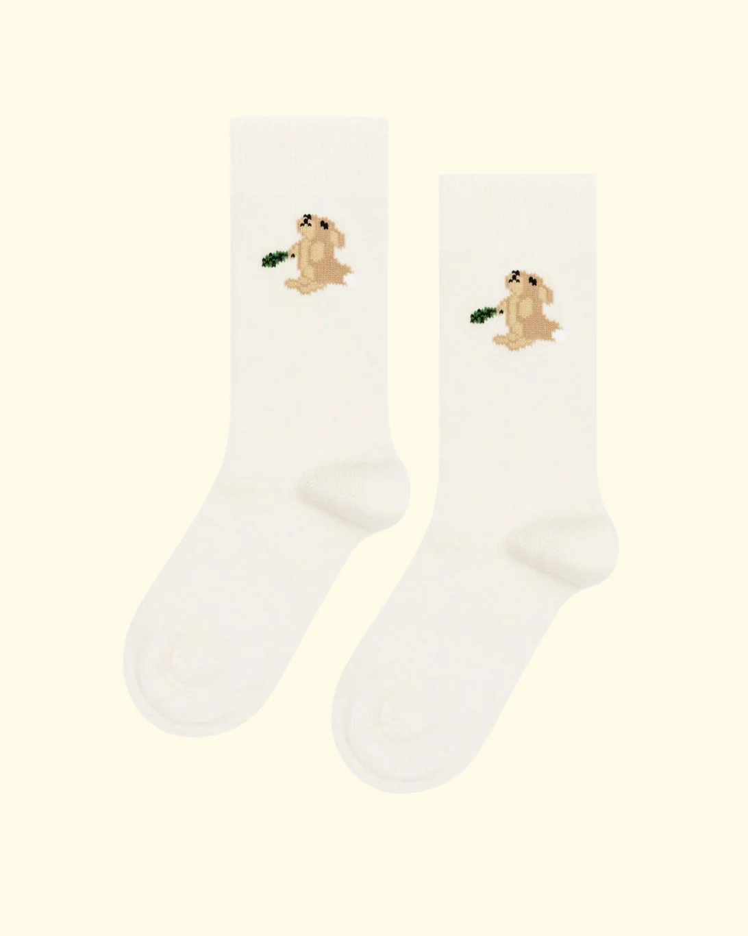 Hungry Bunny Cashmere Crew Sock