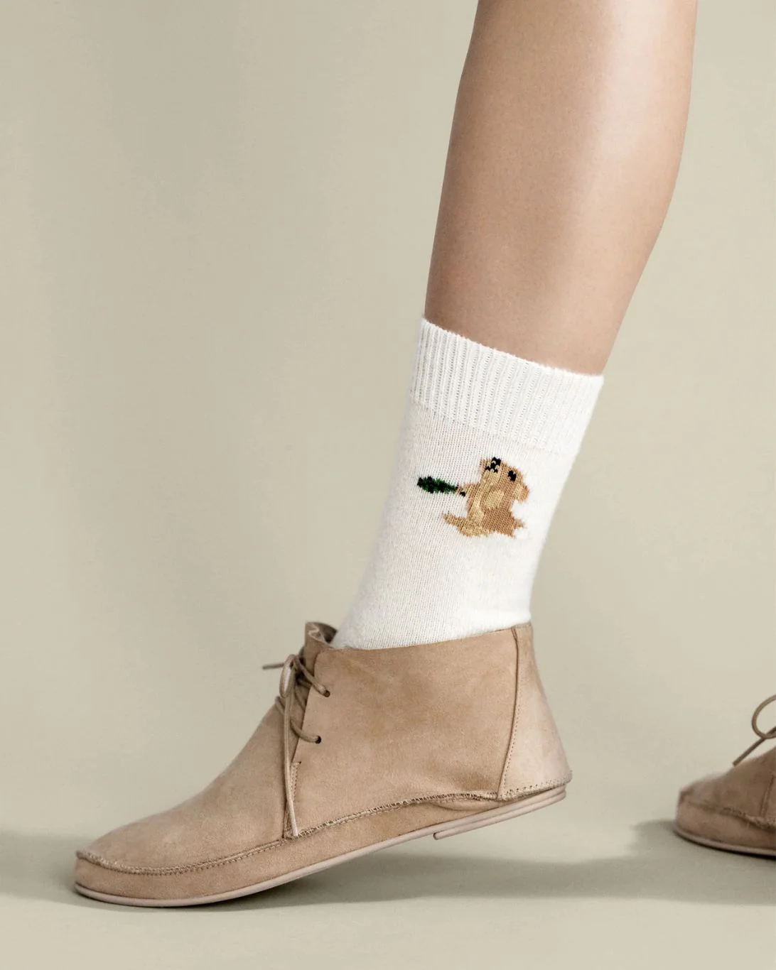 Hungry Bunny Cashmere Crew Sock - Image 2