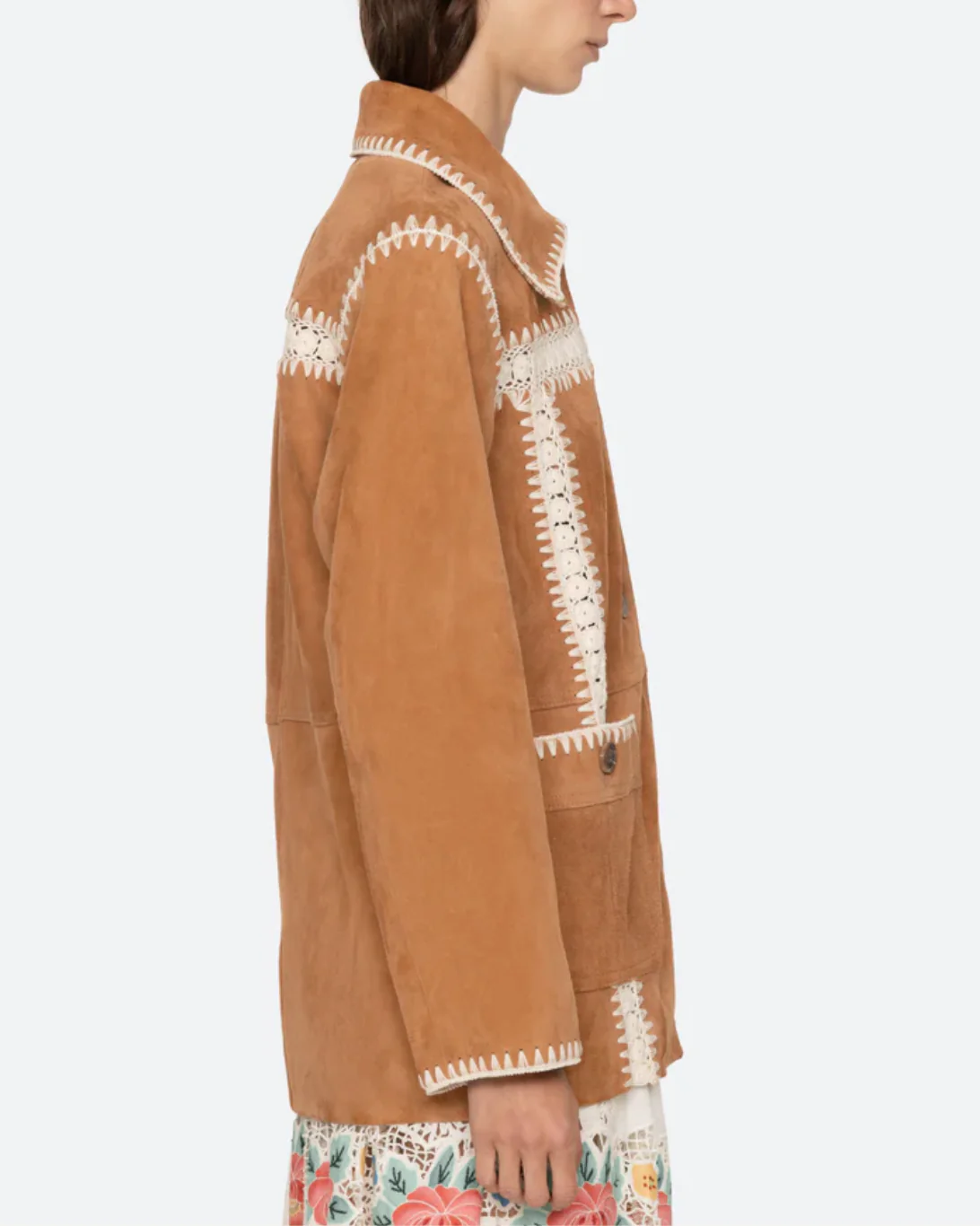 Irena Suede Jacket | Camel - Image 4
