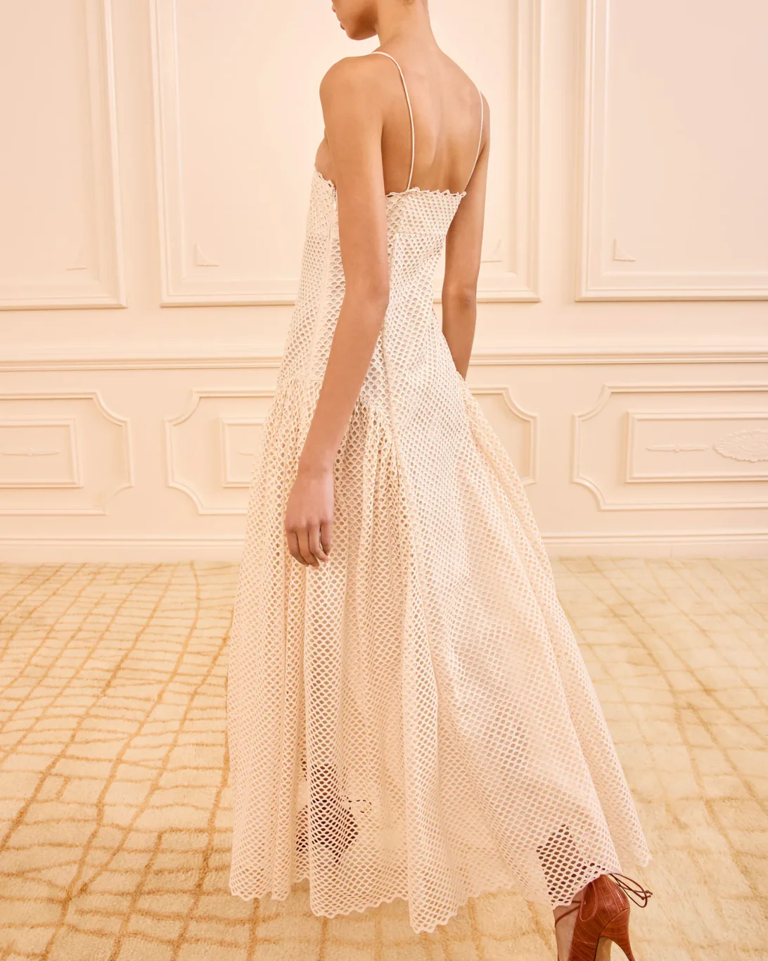 Isotta Eyelet Cotton Dress | Cowrie - Image 4