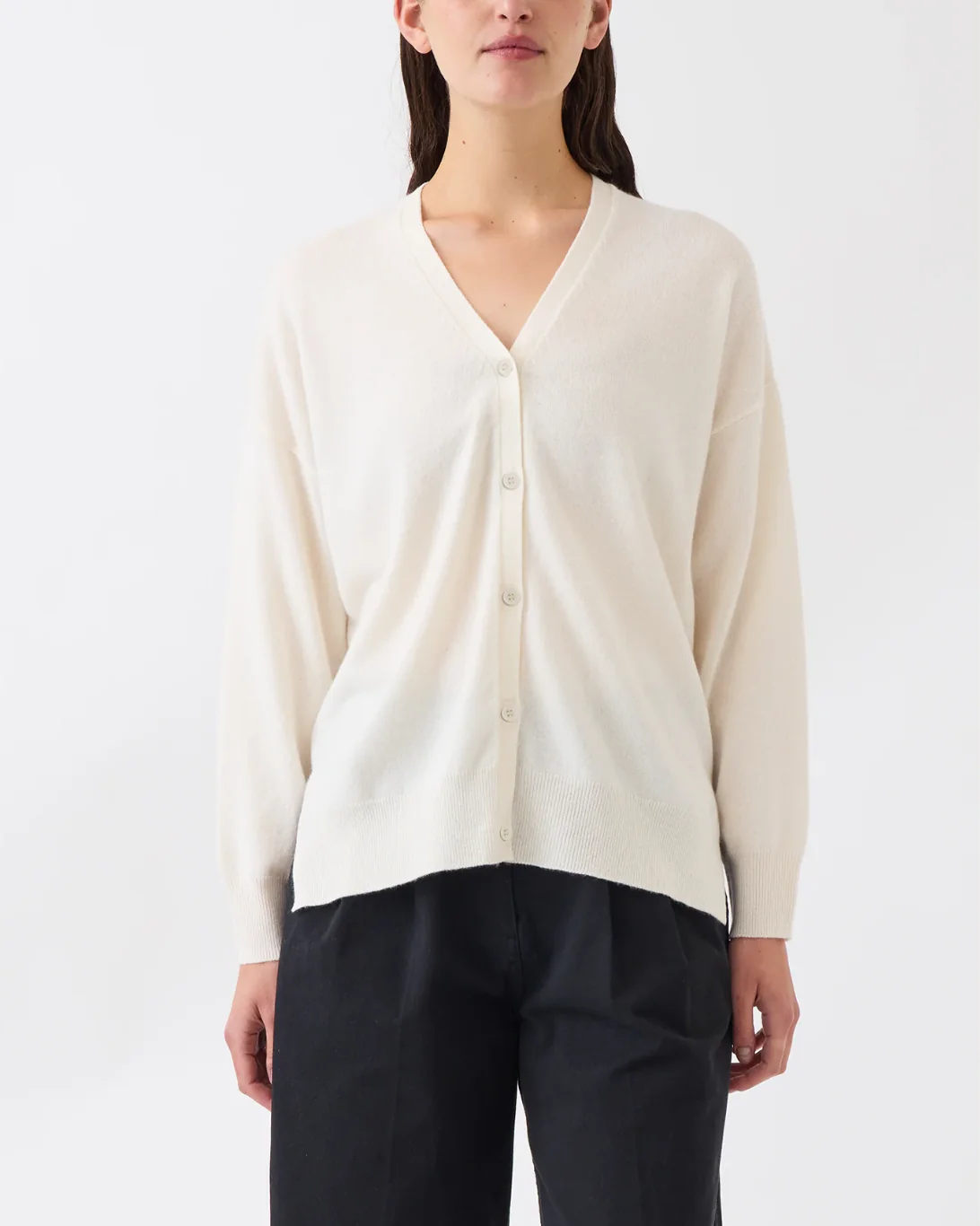 Jayla Cashmere Cardigan | Ivory - Image 2