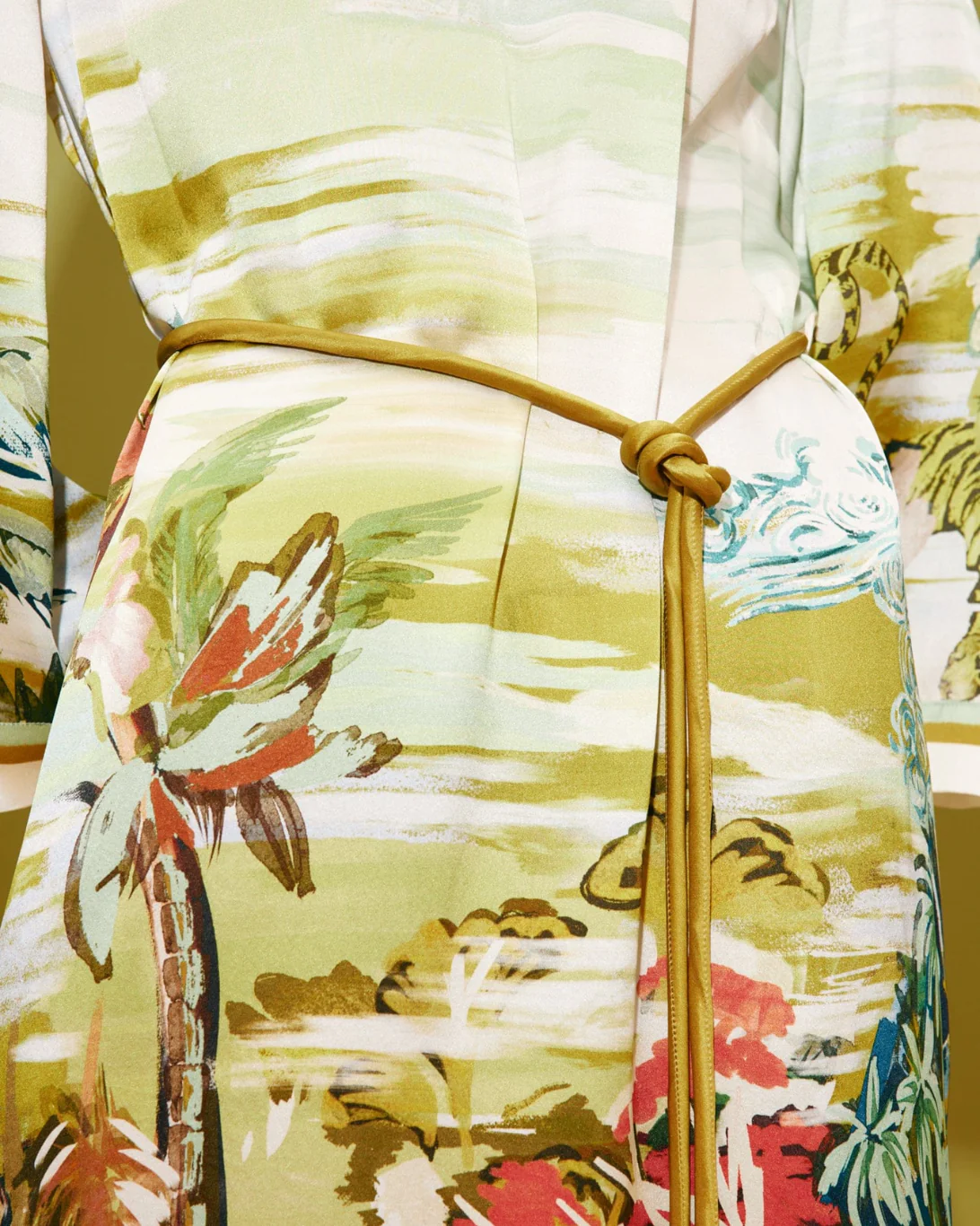 Jungle Boogie Silk Midi Dress | Multi - Image 5