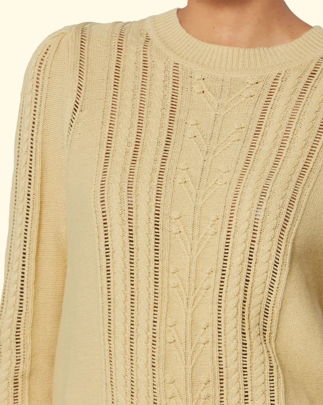 Kalyn Sweater | Light Yellow - Image 4