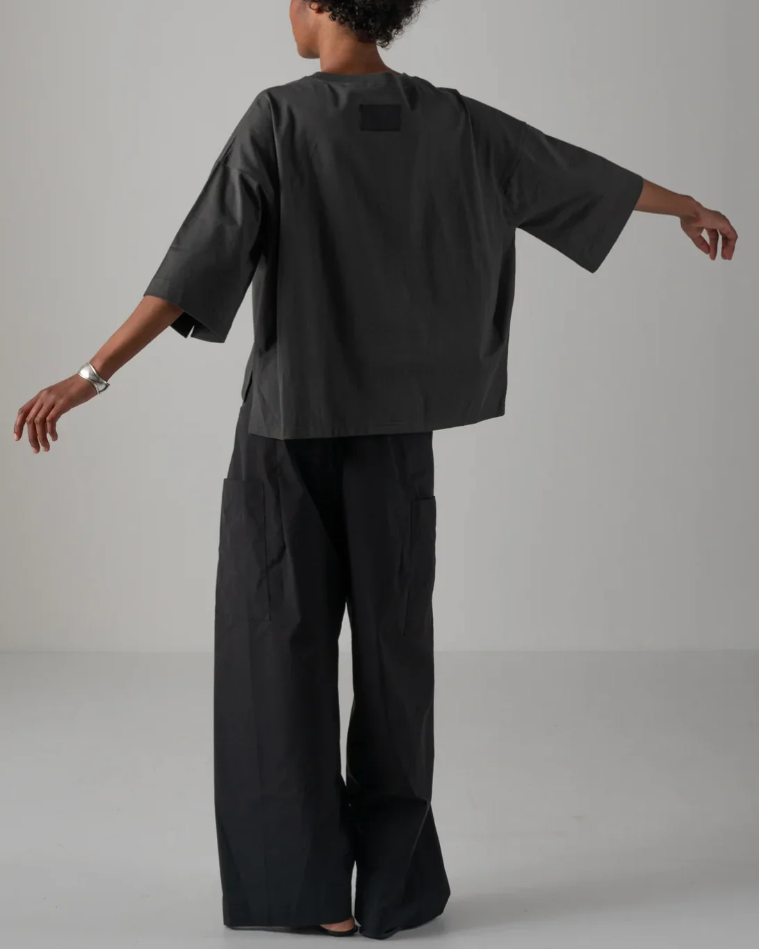 Kara Wrap Trousers | Black - Image 5