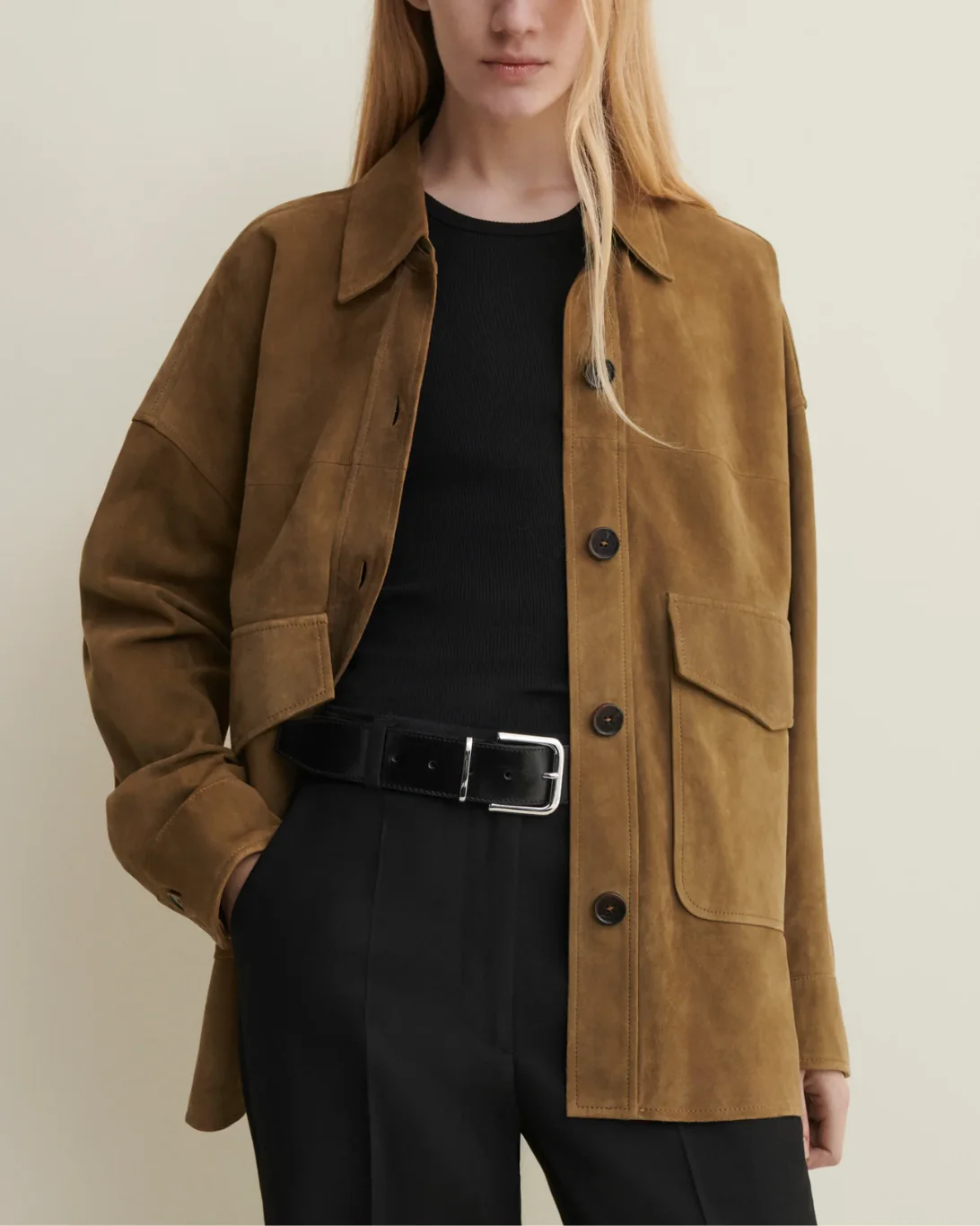 Kaylee Suede Jacket | Olive - Image 2