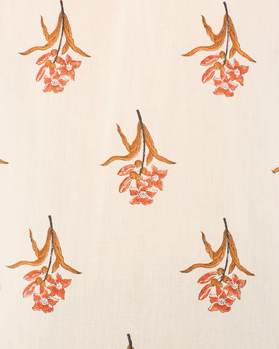 Kiki Persimmon Flower Shirt | Off-White - Image 3