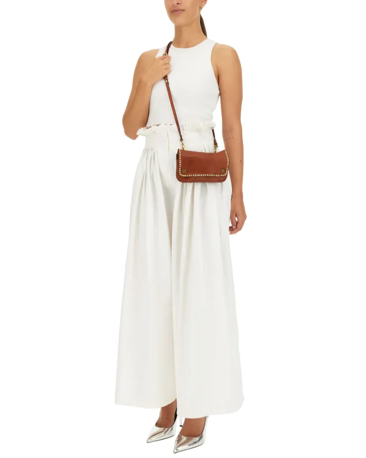 Kura Pochette Crossbody w Studs | Cognac - Image 4