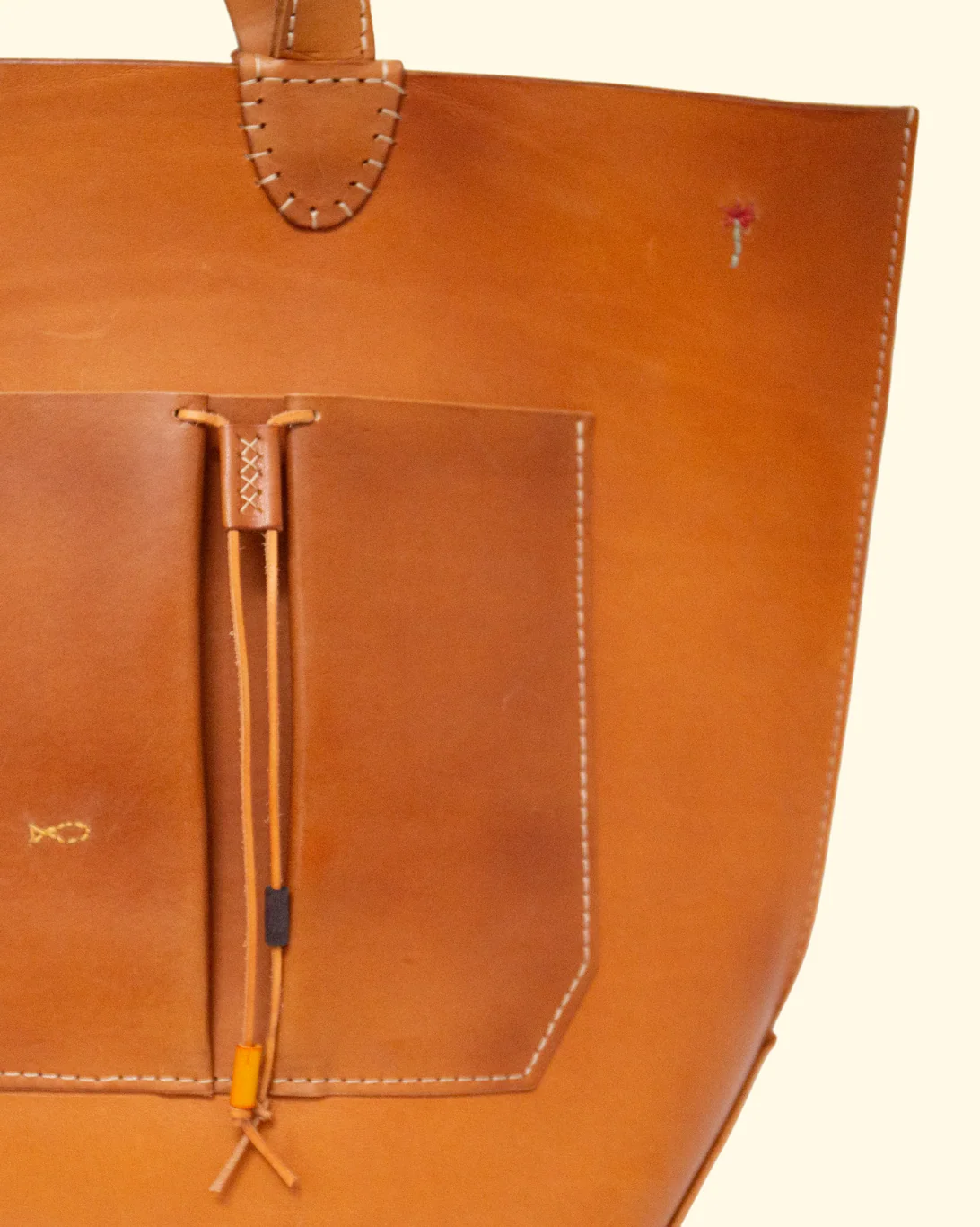 La Mer Tote | Leather Brown - Image 4