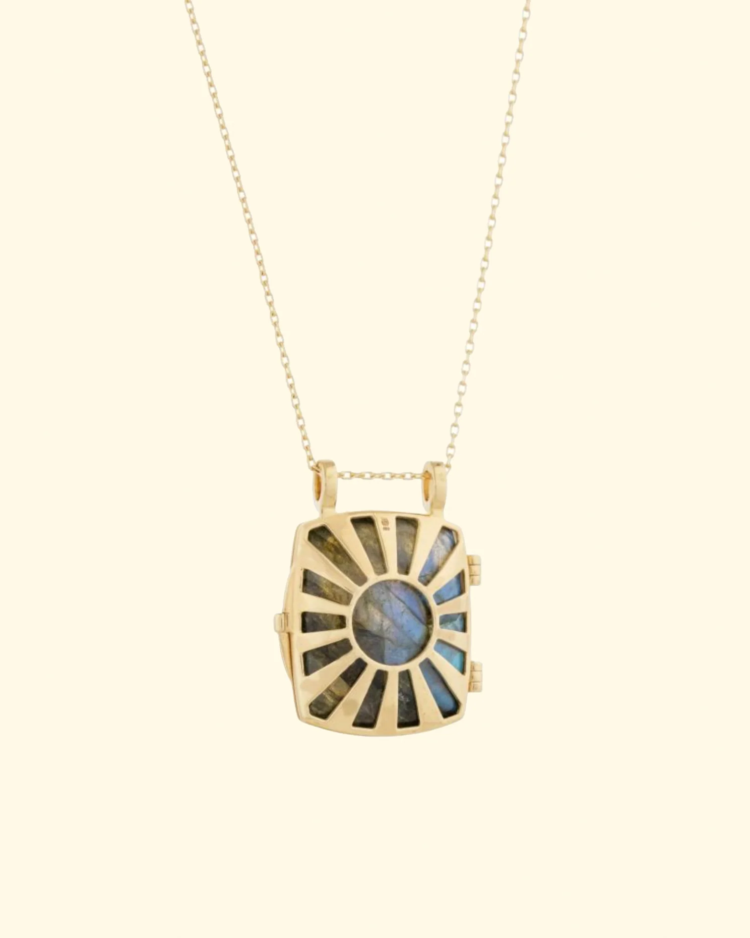 Labradorite Sun Beam Locket - Image 3