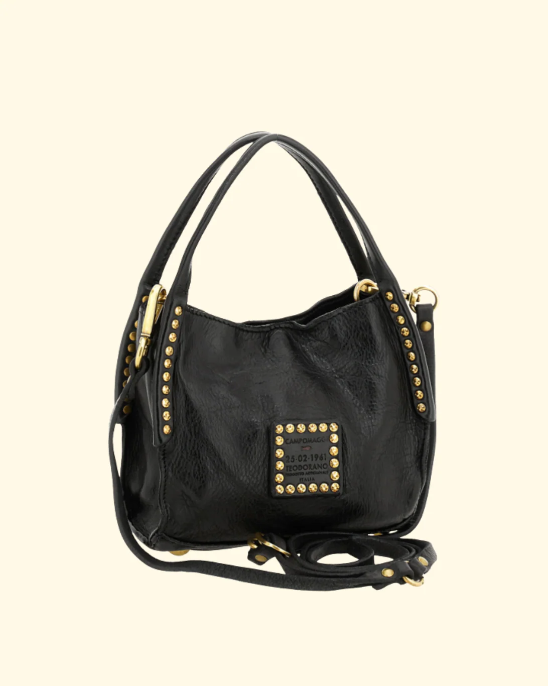 Lara Studded Shopping Bag | Black - Image 2