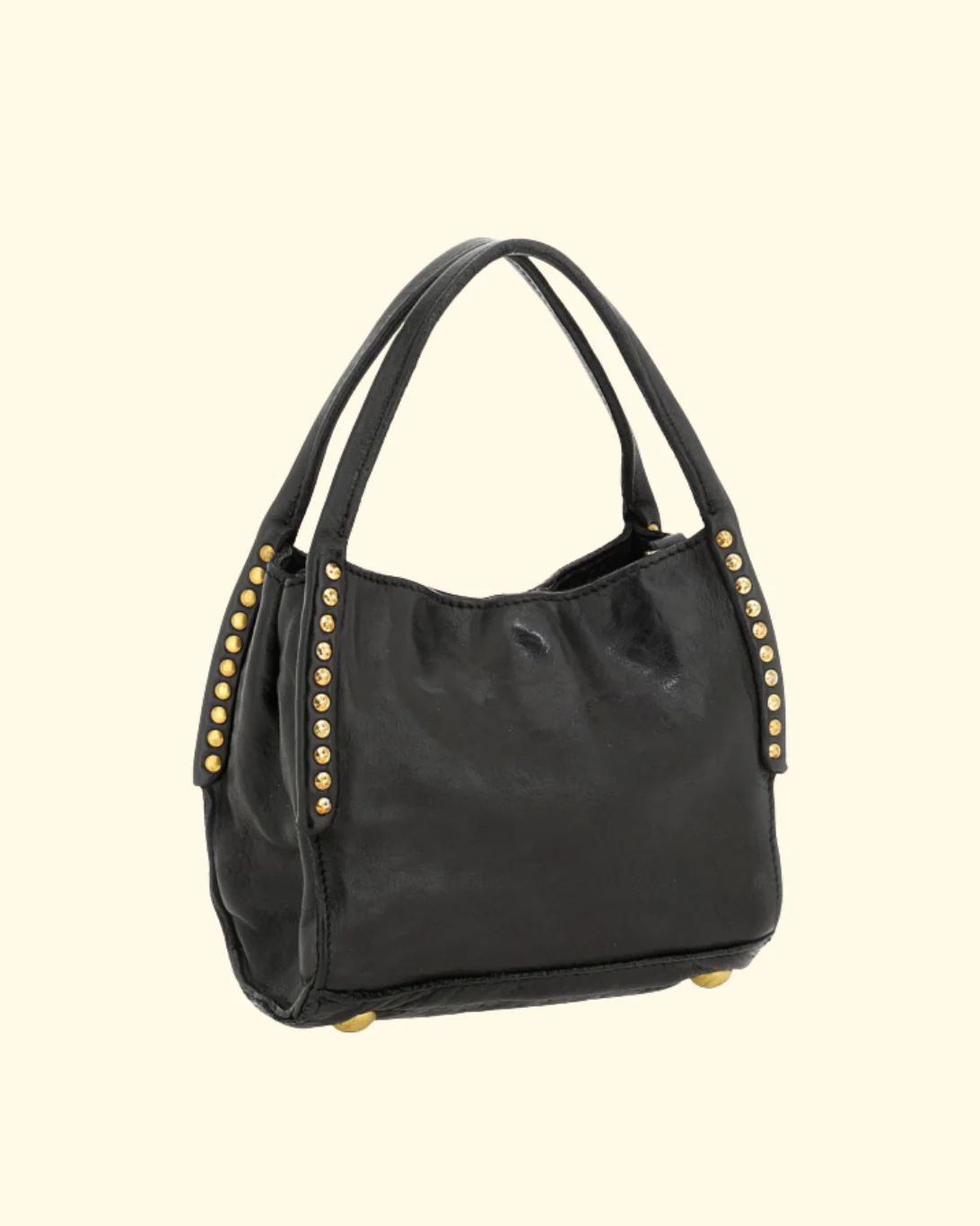 Lara Studded Shopping Bag | Black - Image 3