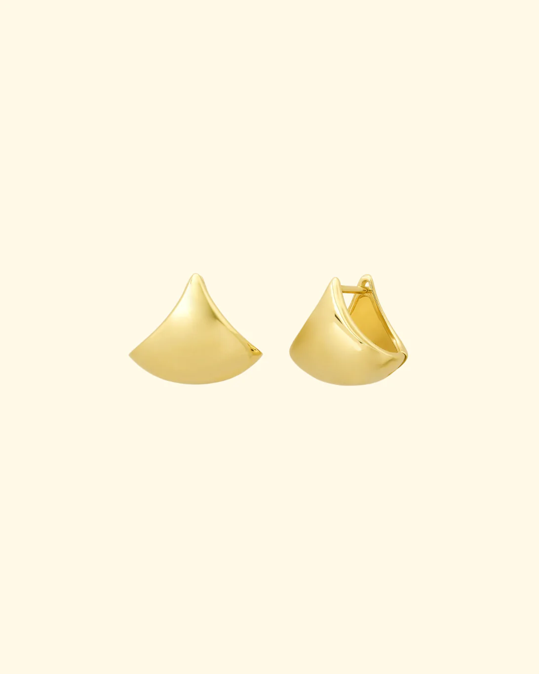 Large Apse Earring | 14K Gold