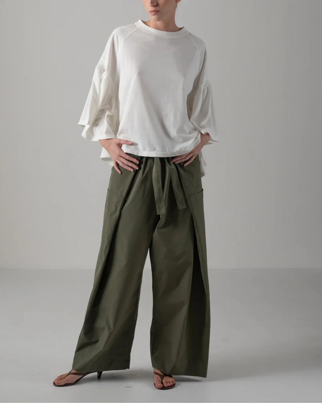 Laura Gathered SLV Top | Off White