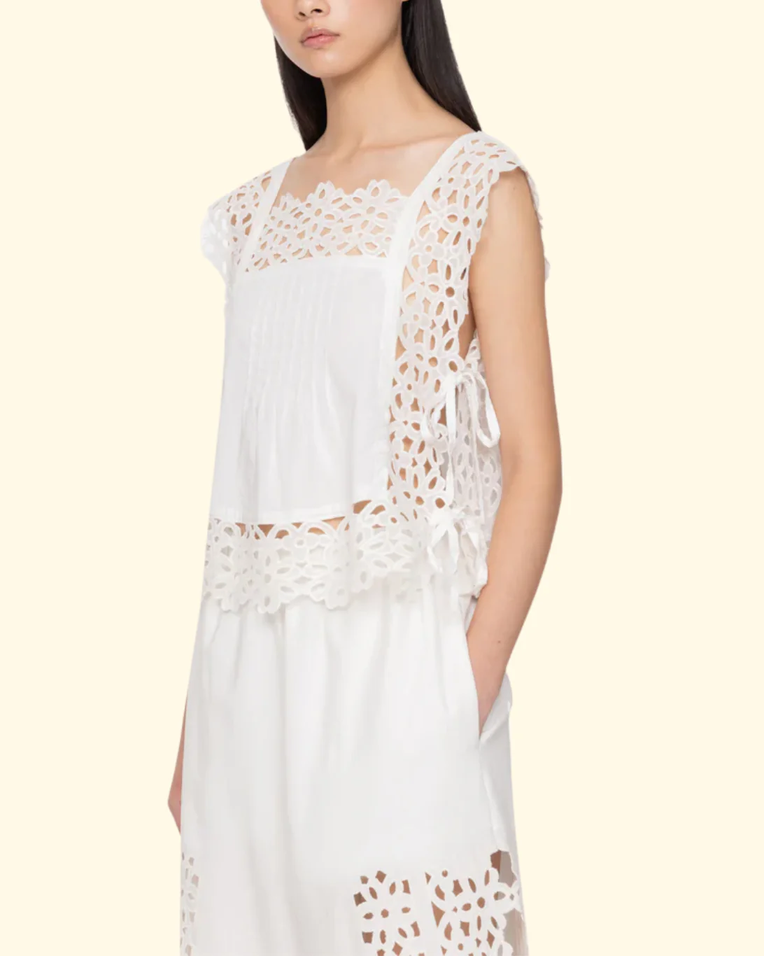 Leila Top | White - Image 3