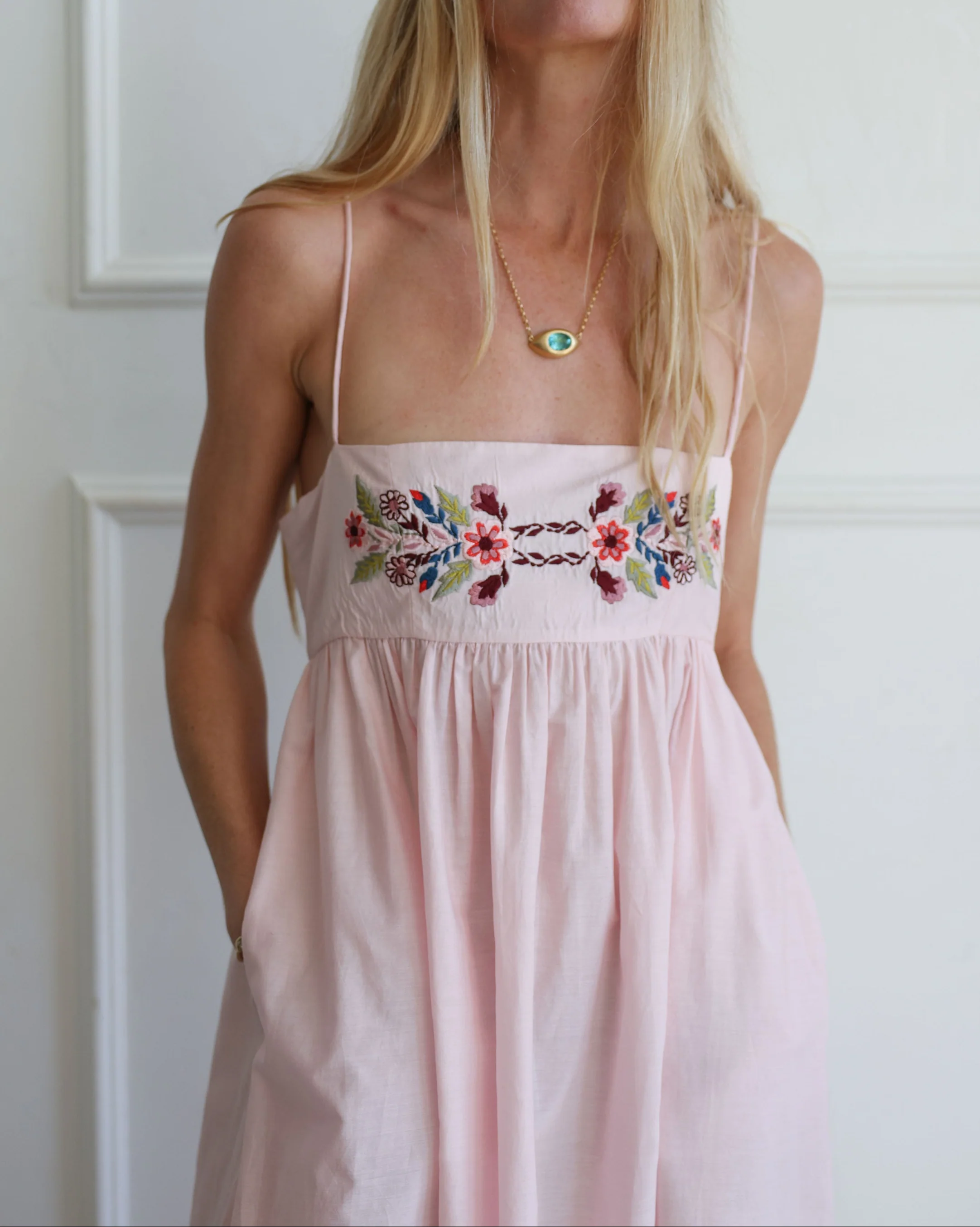Lilia Heirloom Flora Dress | Light Pink - Image 4