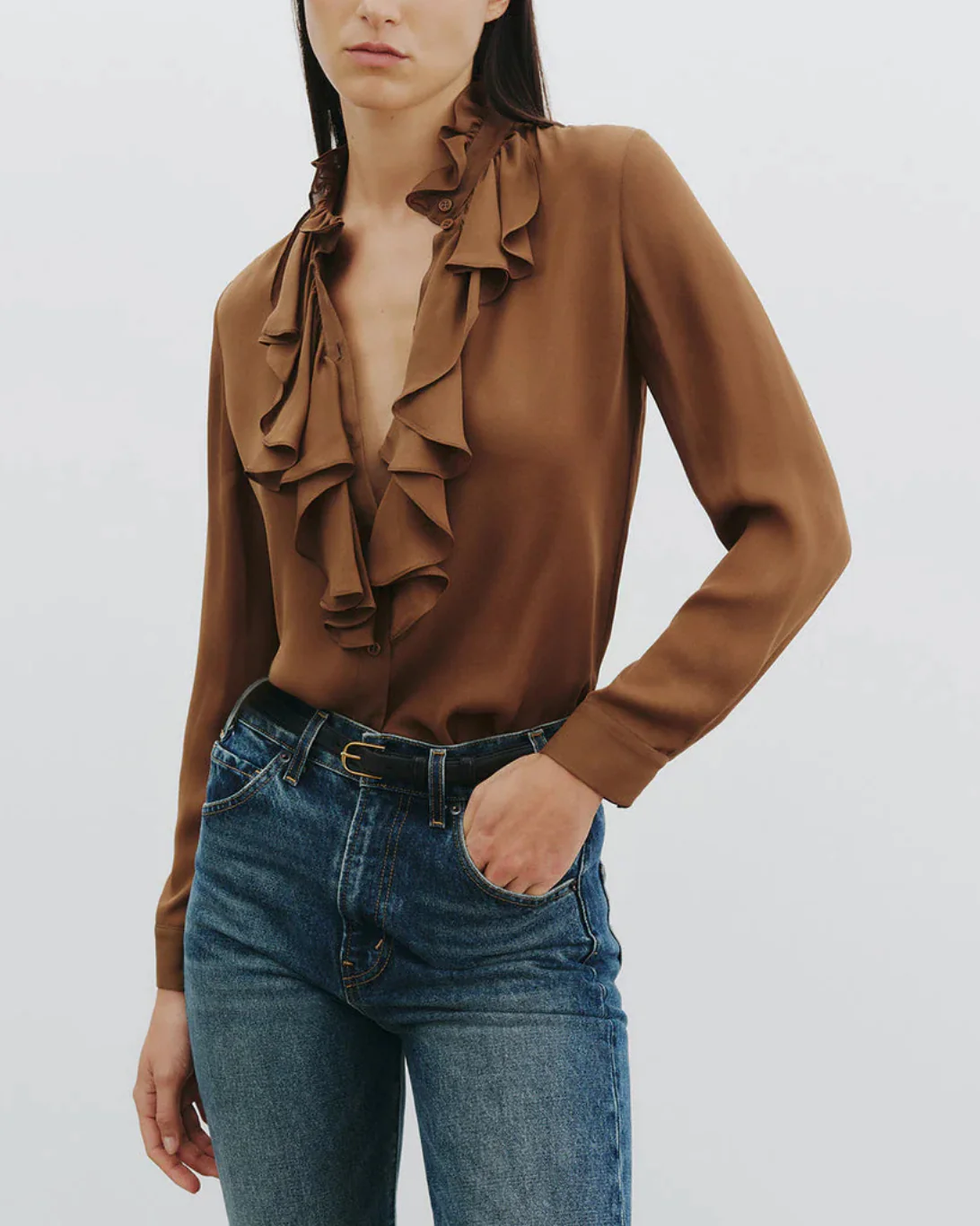Lily Blouse | Cognac - Image 2