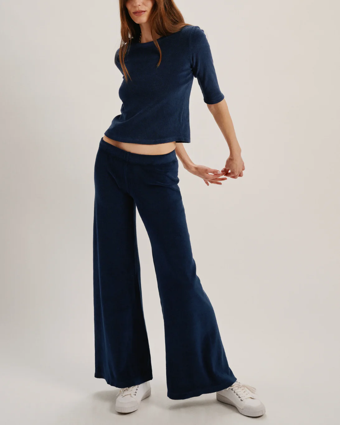 Lito Low-Rise Flare Pants | Navy - Image 3