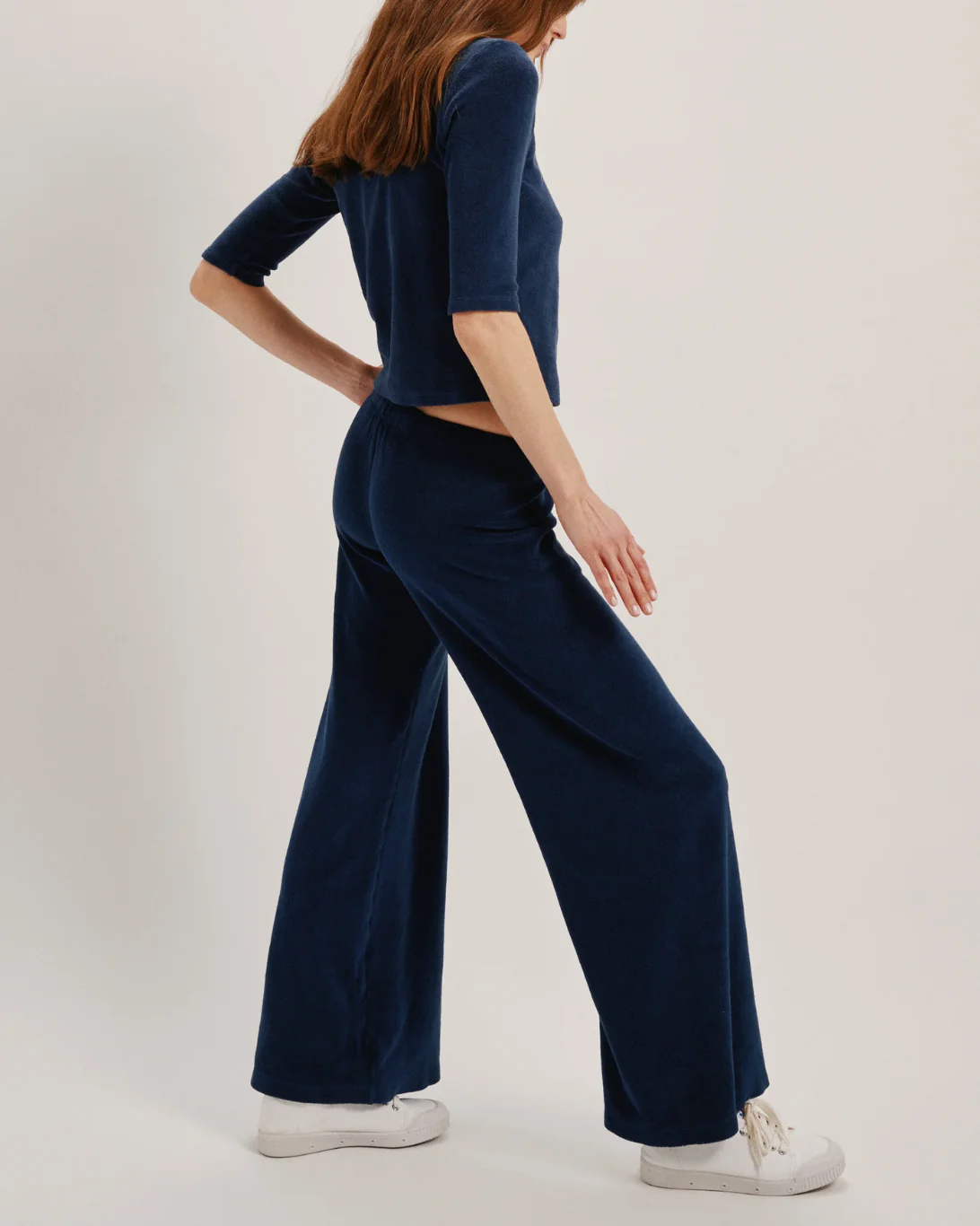 Lito Low-Rise Flare Pants | Navy - Image 4
