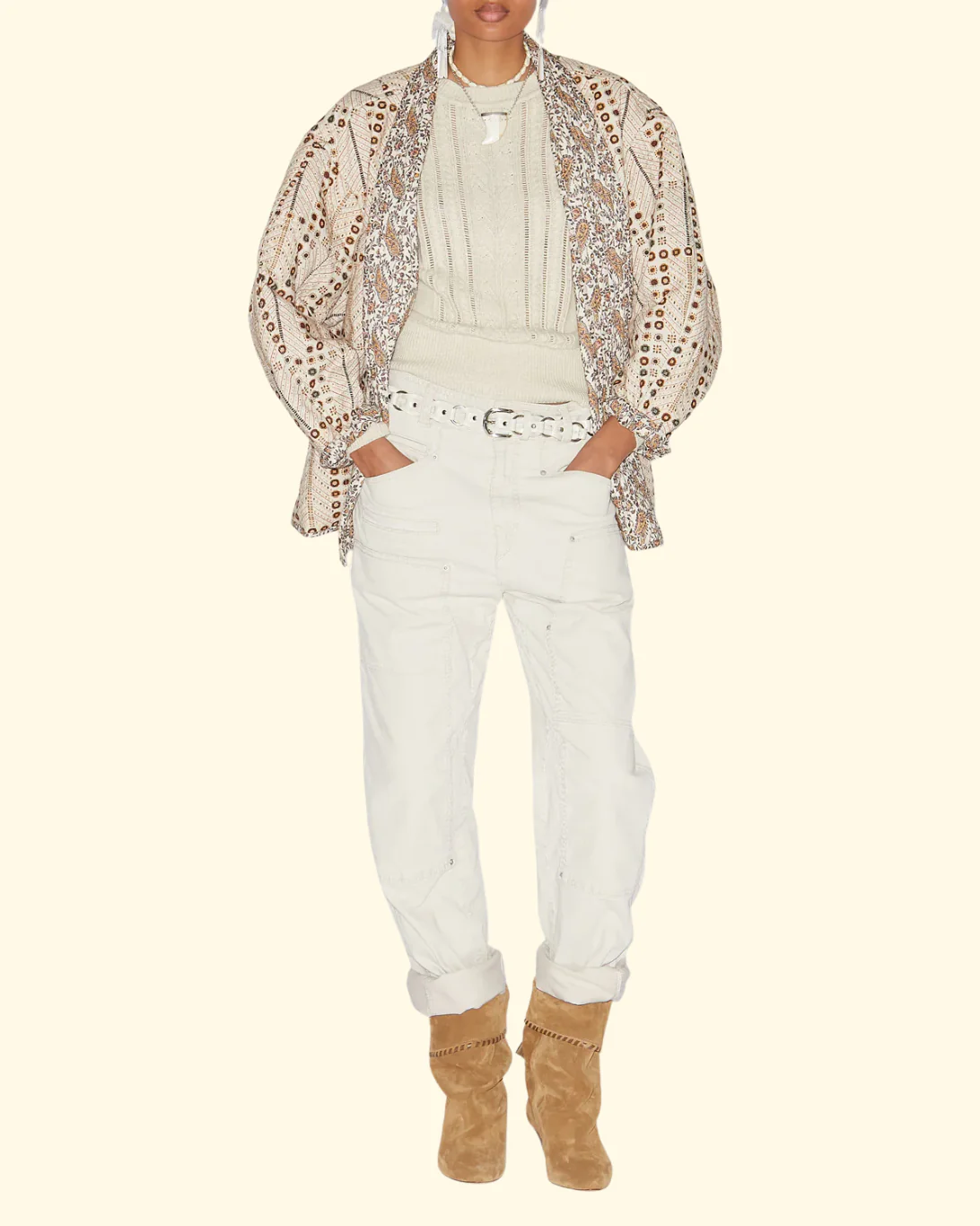 Lois Pant | Ecru - Image 3