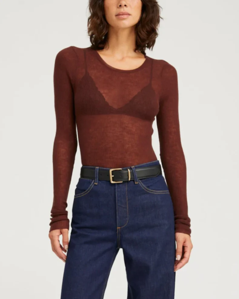 Long Sleeve Baby Tee | Americano - Image 2