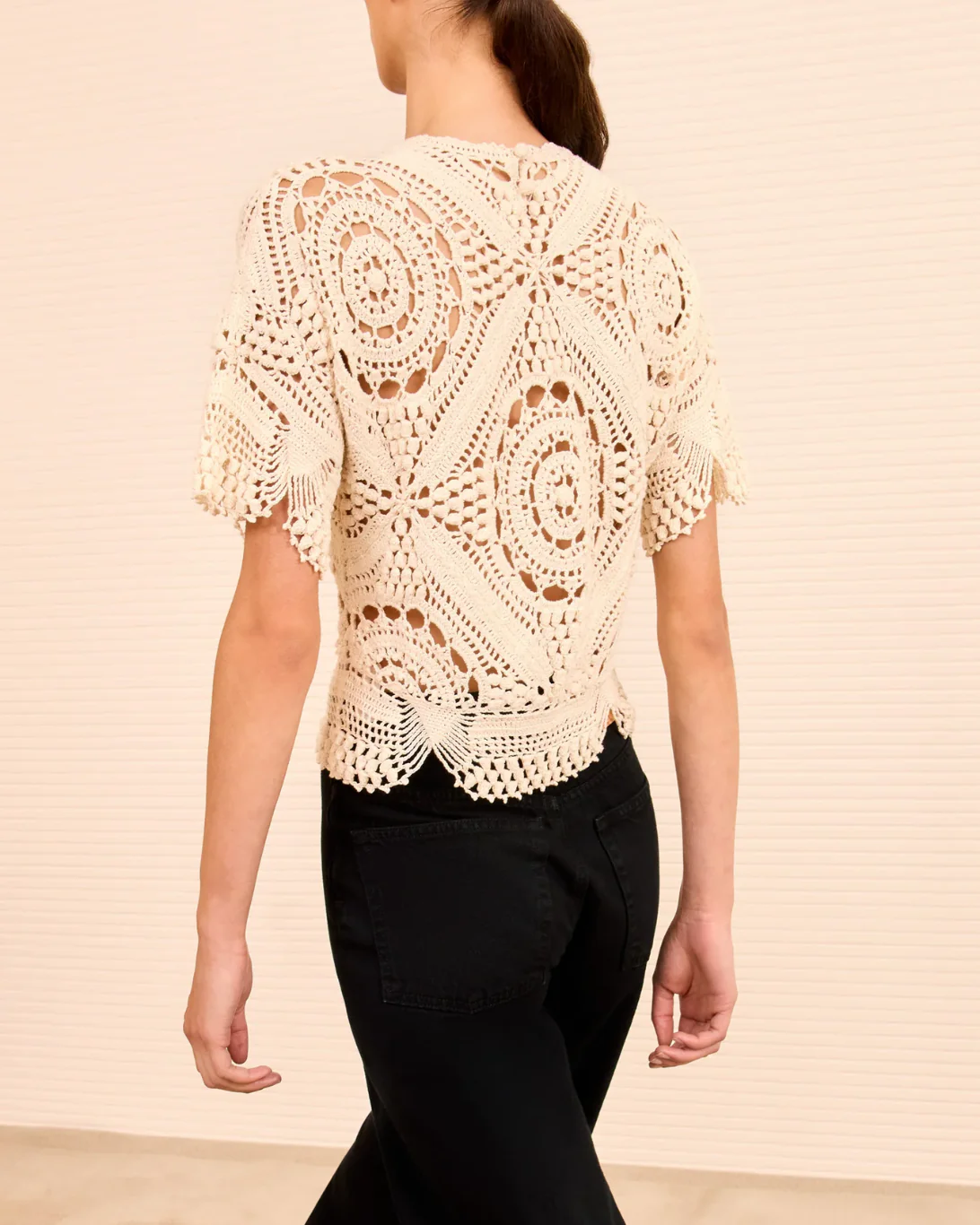 Maddalena Crochet Top | Cowrie - Image 4