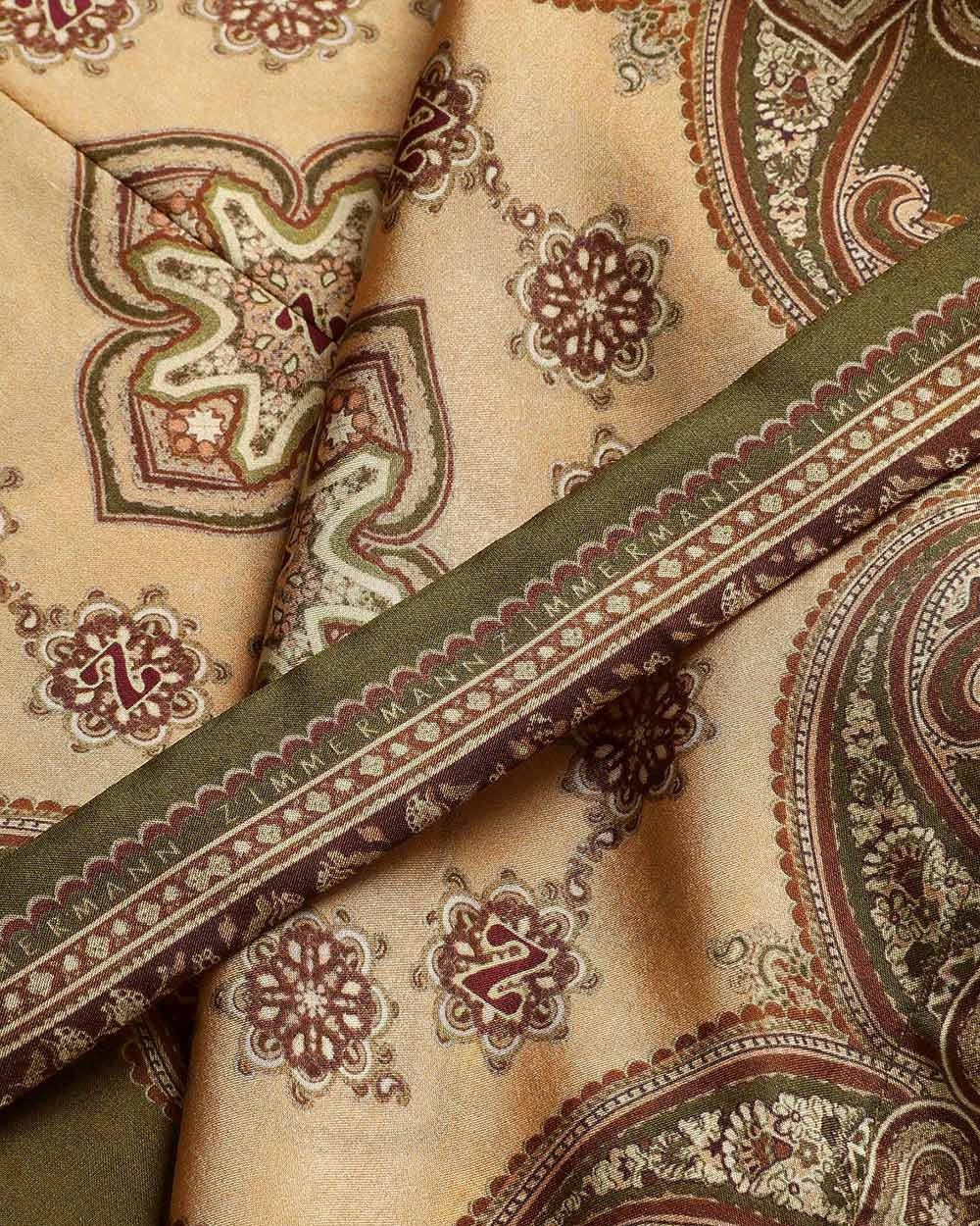 Mahon Tunic Midi Dress | Olive Paisley - Image 6