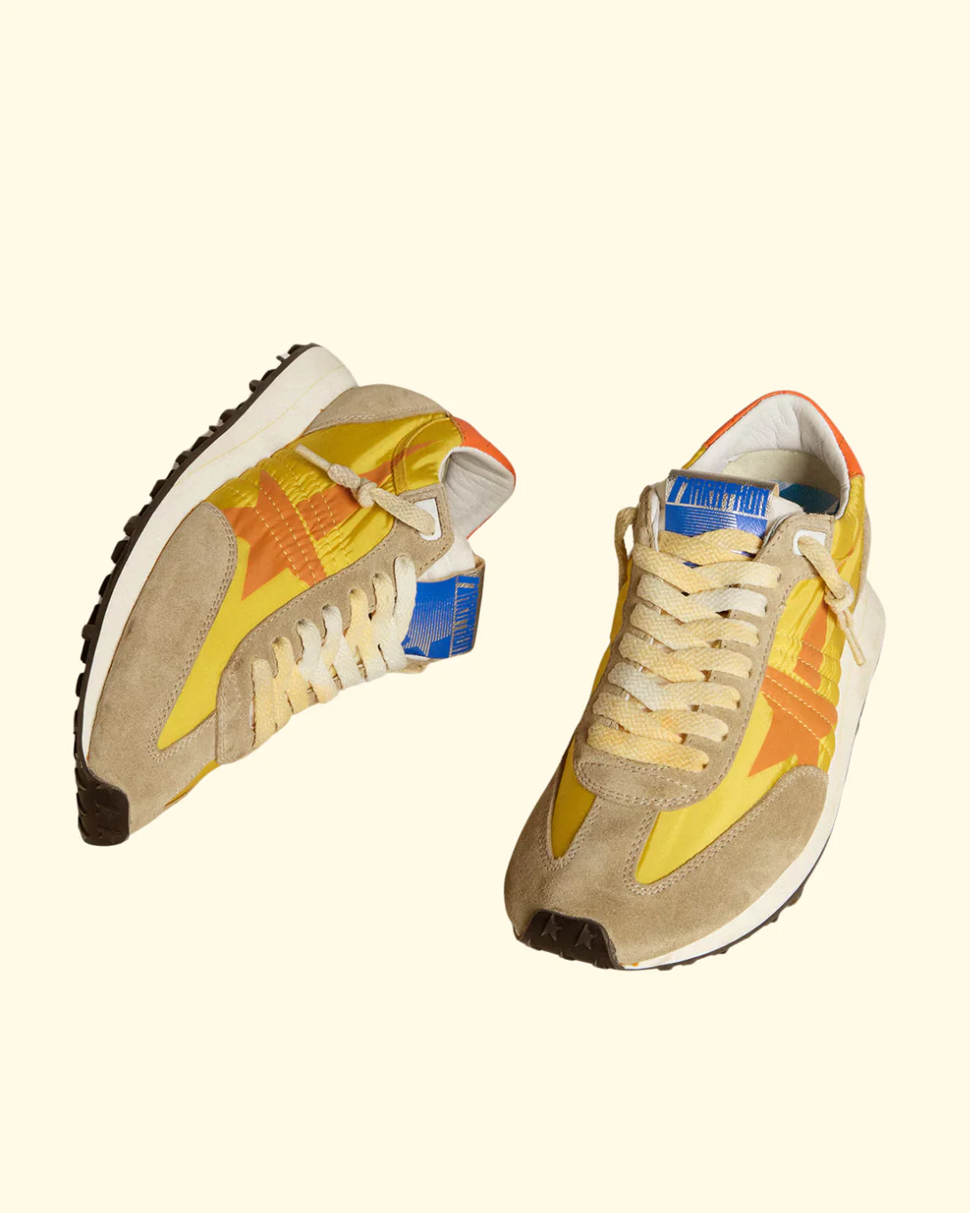 Marathon Nylon w Suede | Yellow/Orange - Image 2