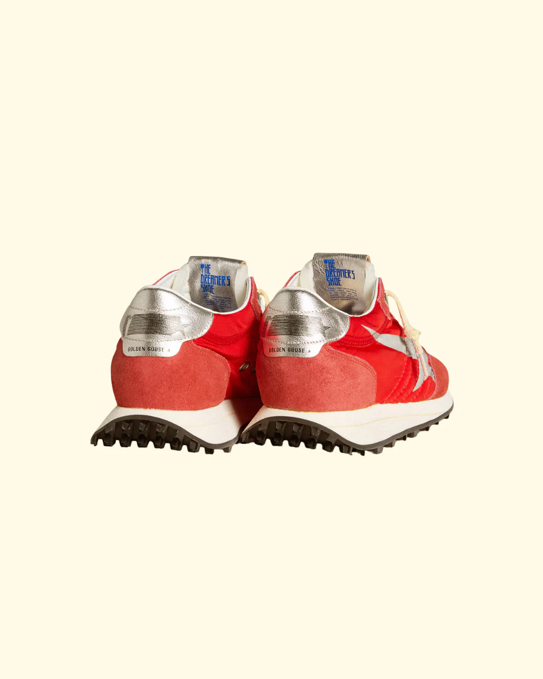 Marathon Nylon w Suede | Red/Silver - Image 3