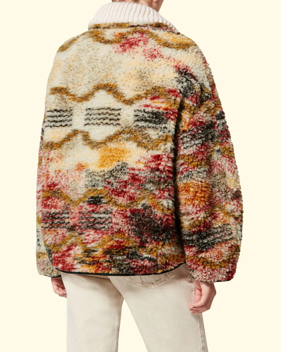 Marner Coat | Ecru/Ochre - Image 3