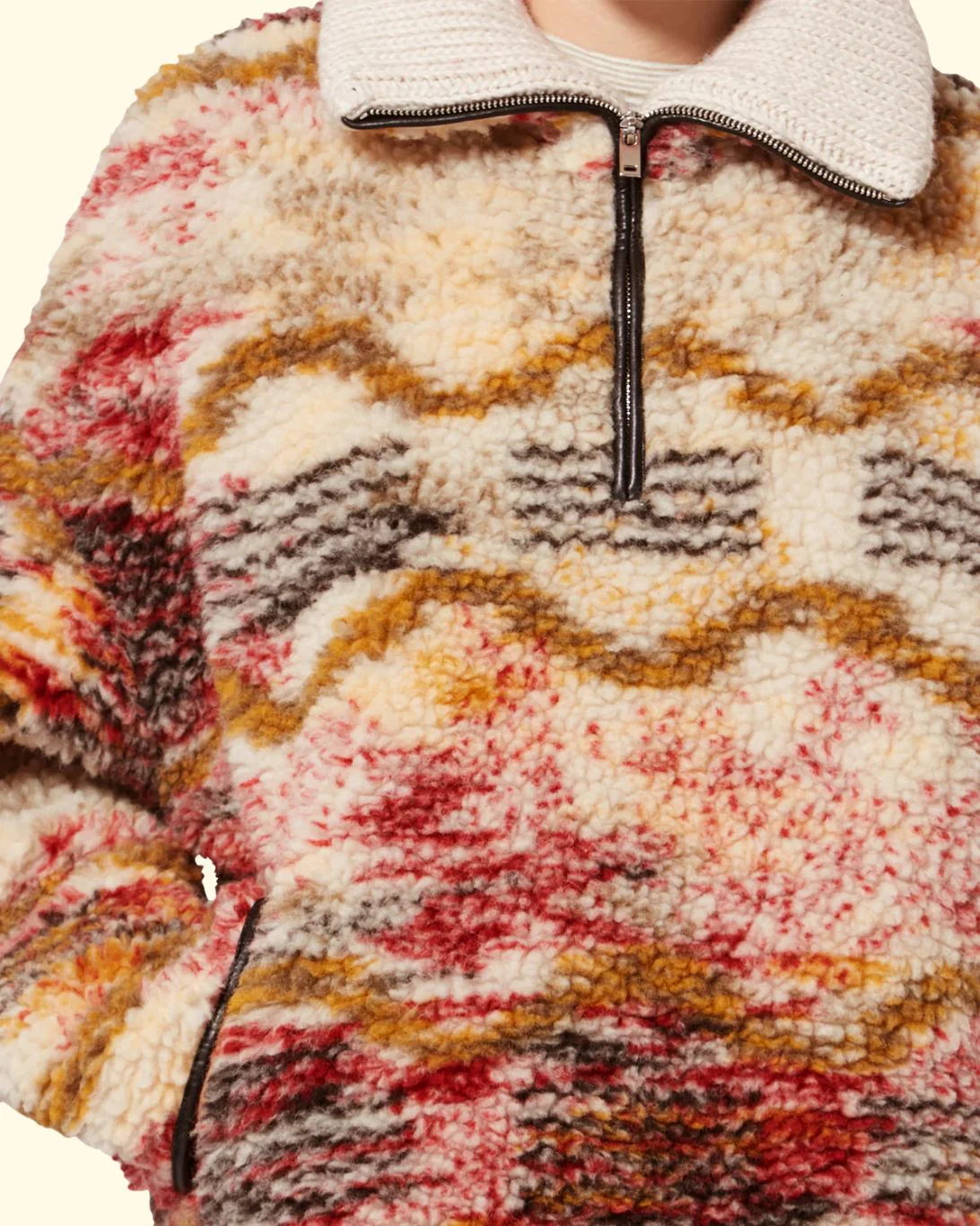Marner Coat | Ecru/Ochre - Image 4