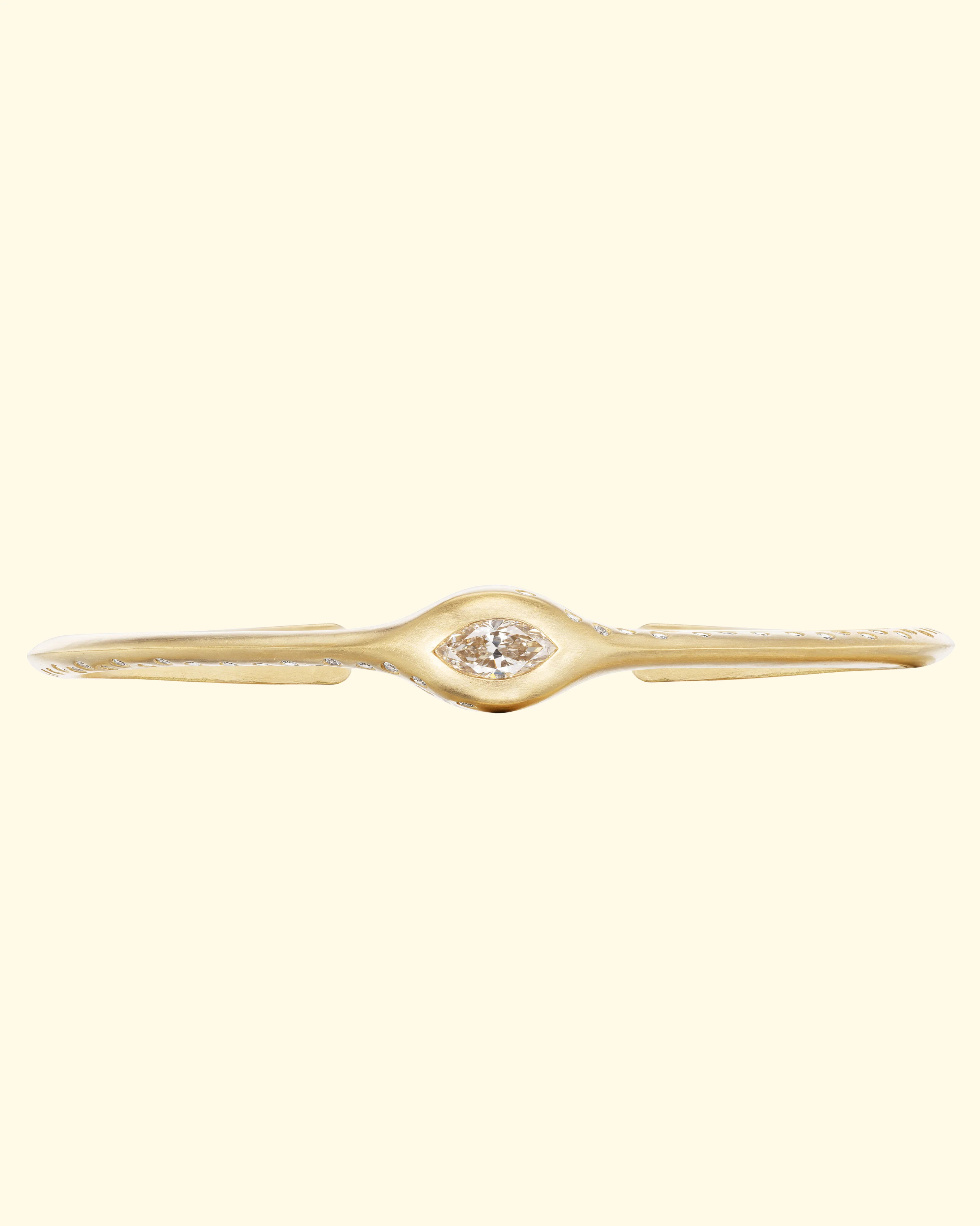 Marquise Diamond Cuff | 18k Yellow Gold - Image 3