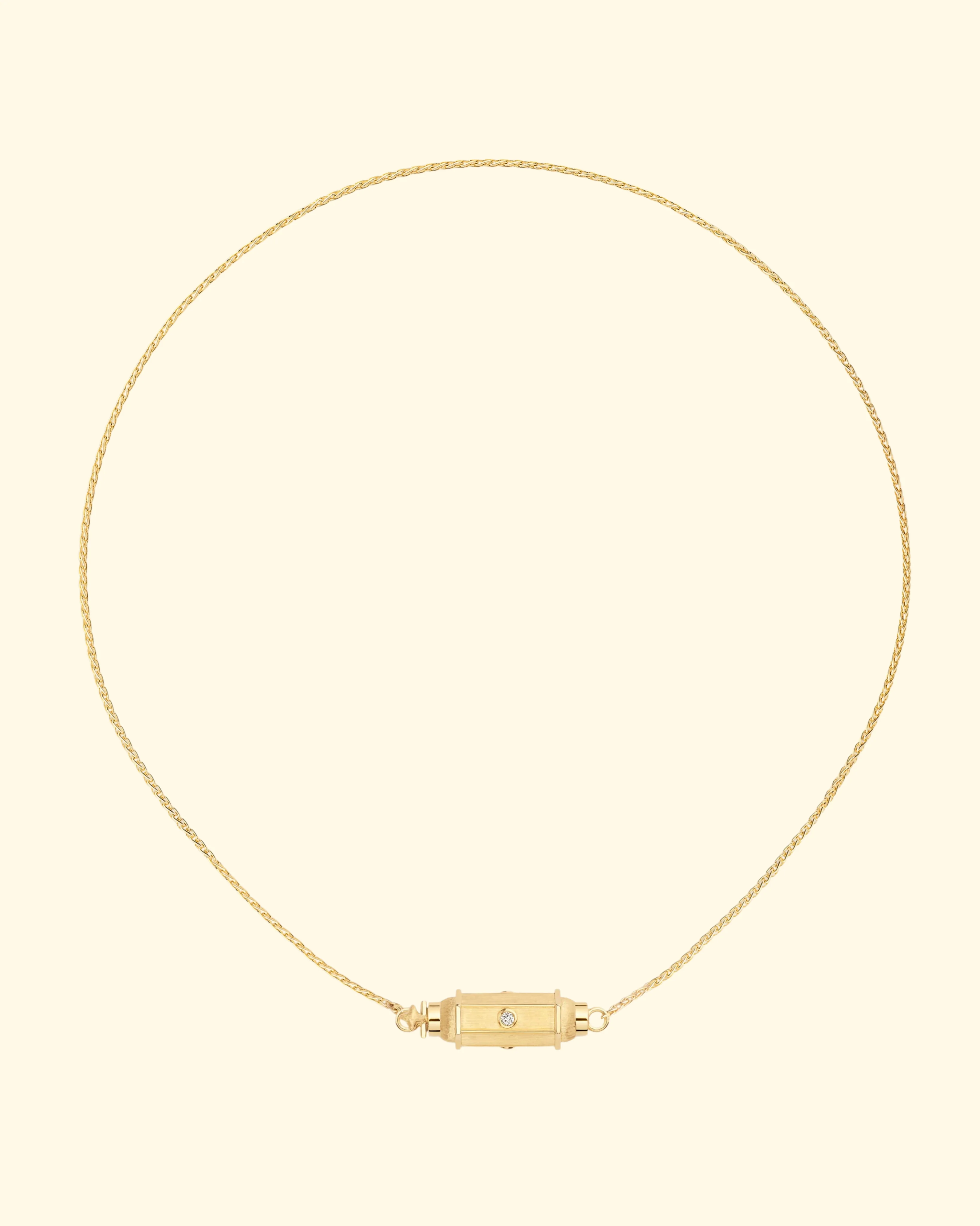 New Micro Coco Diamond Necklace | 18k Yellow Gold