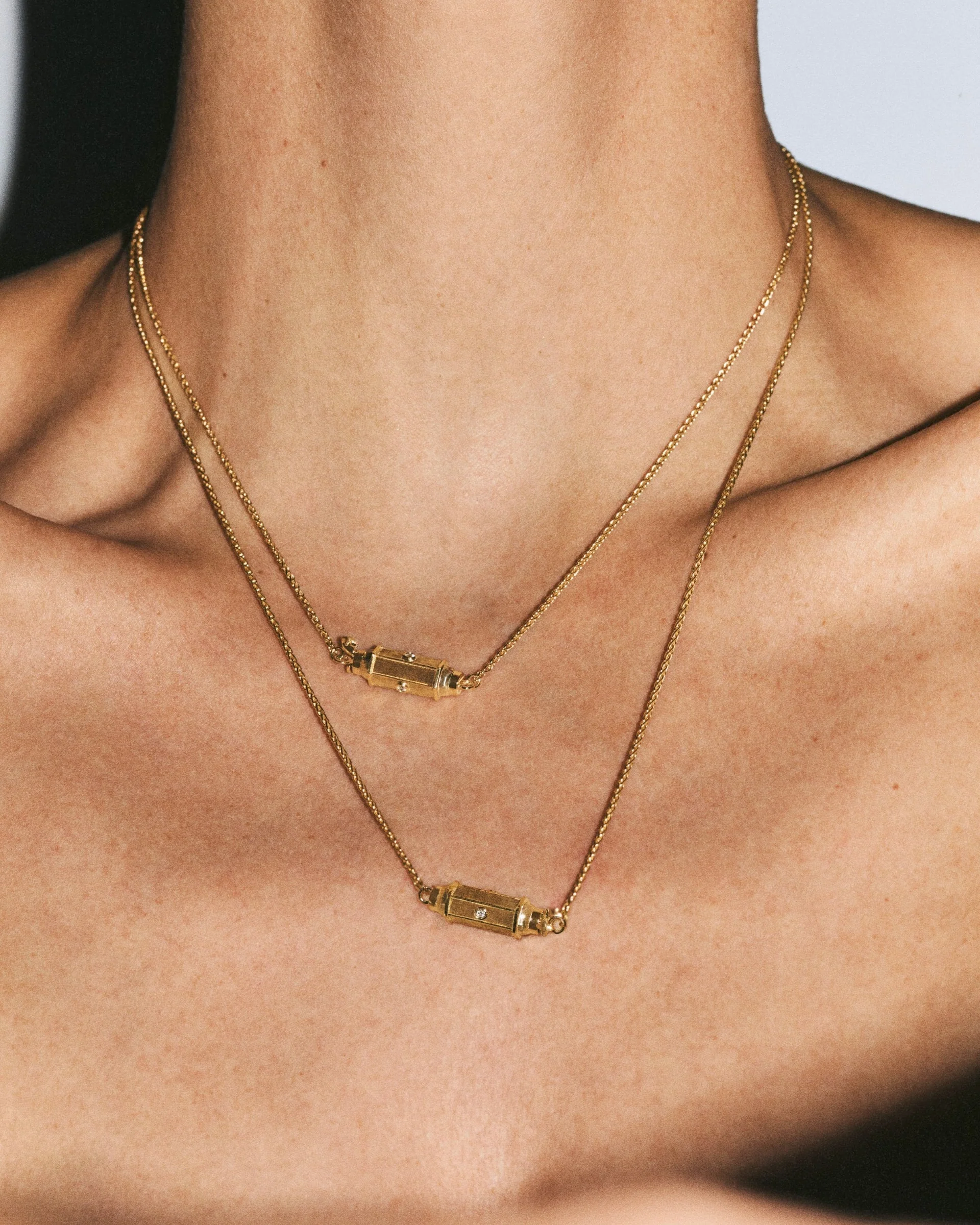 New Micro Coco Diamond Necklace | 18k Yellow Gold - Image 5