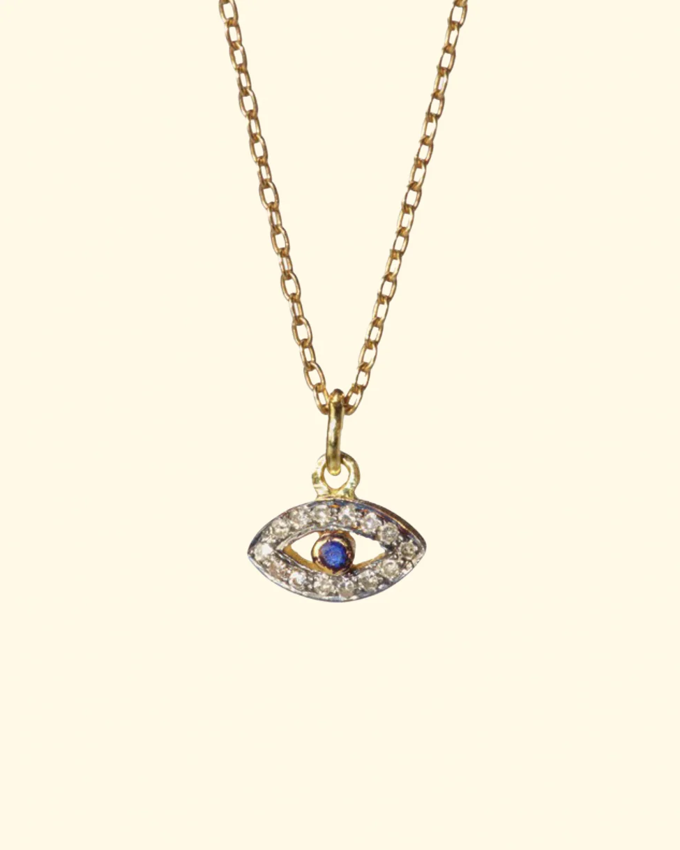Mini Pho Eye Necklace | 24k Yellow Gold Vermeil