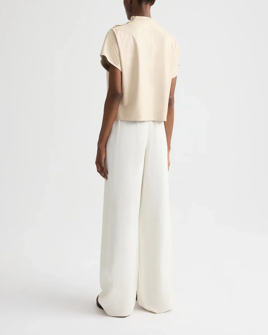 Mock Neck Tee | Creme Brûlée - Image 5